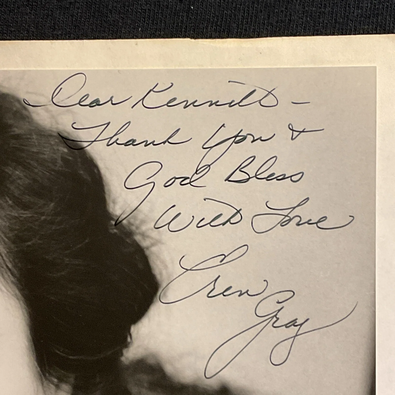 Erin Gray — ERIN GRAY Autograph/Signed 8x10 B&W Photo w/Inscription To KSK, изображение 2