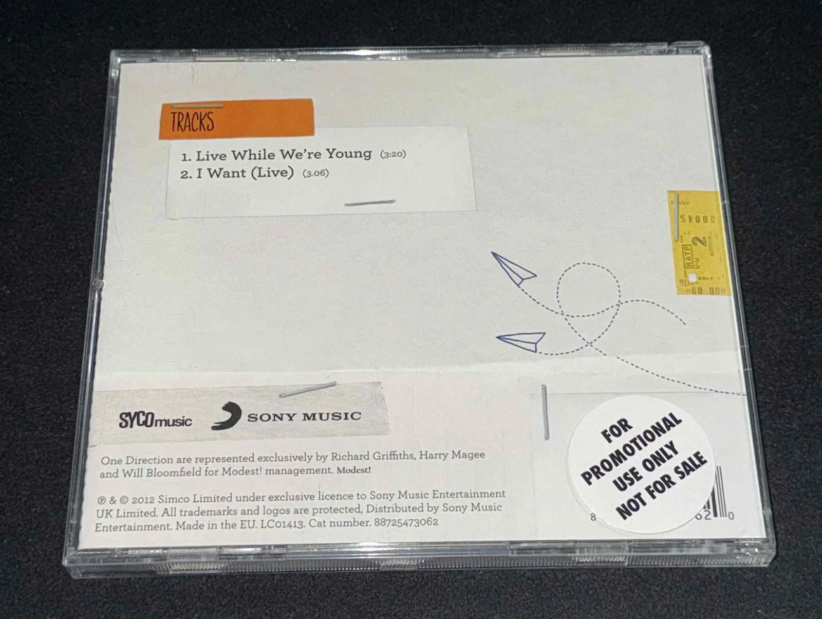 One Direction Signed Live While We're Young CD Booklet JSA LOA Autograph, image 4