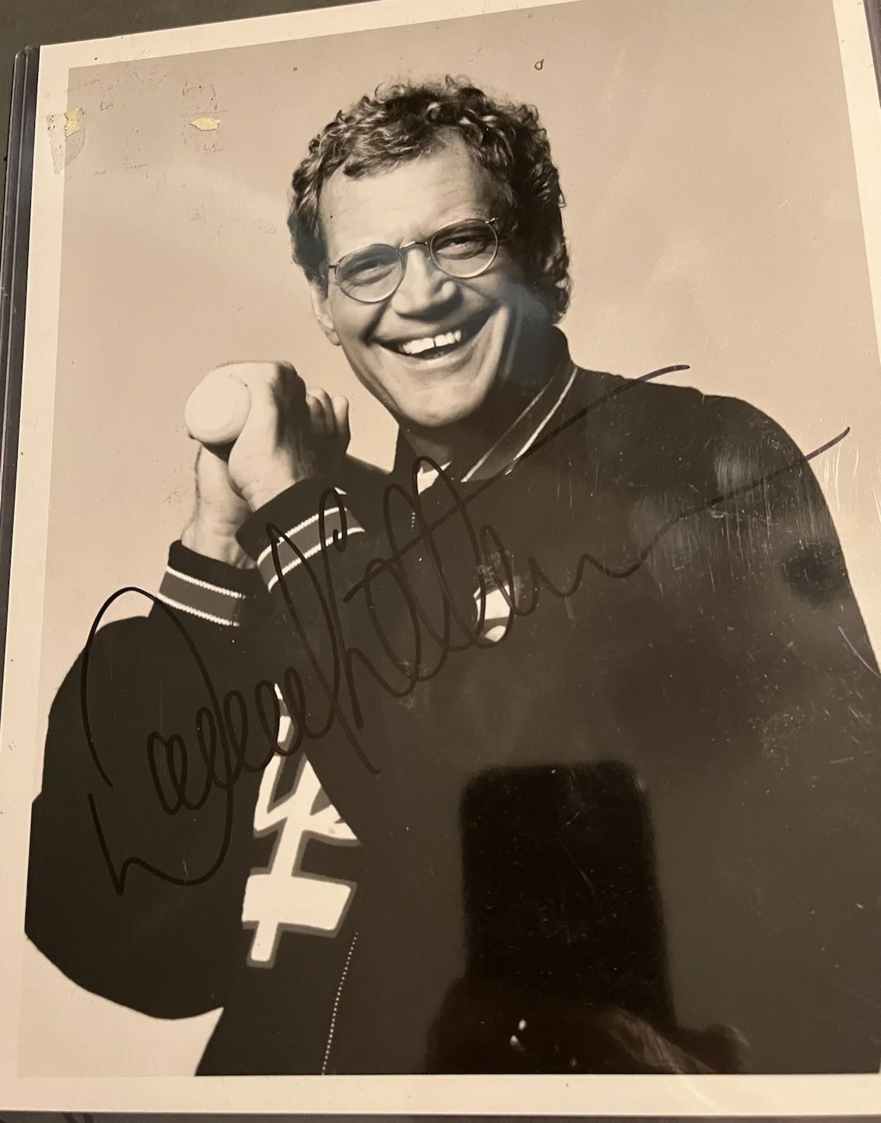 David Letterman — David Letterman / Hand Signed-Autographed / 8” X 10” B & W Photograph /VERY RARE