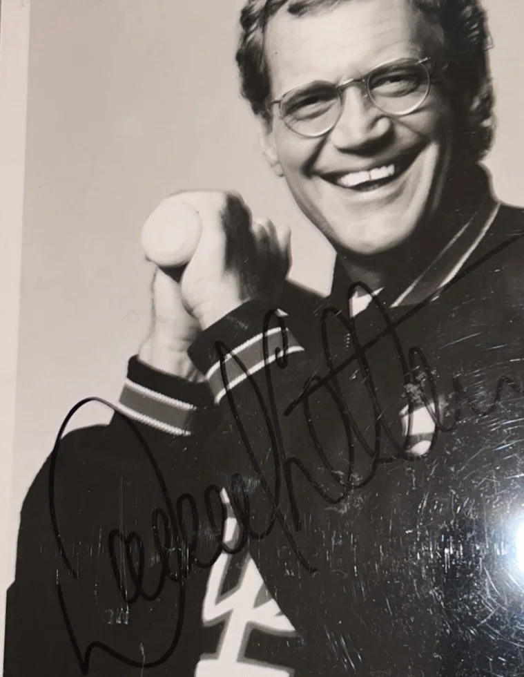 David Letterman — David Letterman / Hand Signed-Autographed / 8” X 10” B & W Photograph /VERY RARE, image 3
