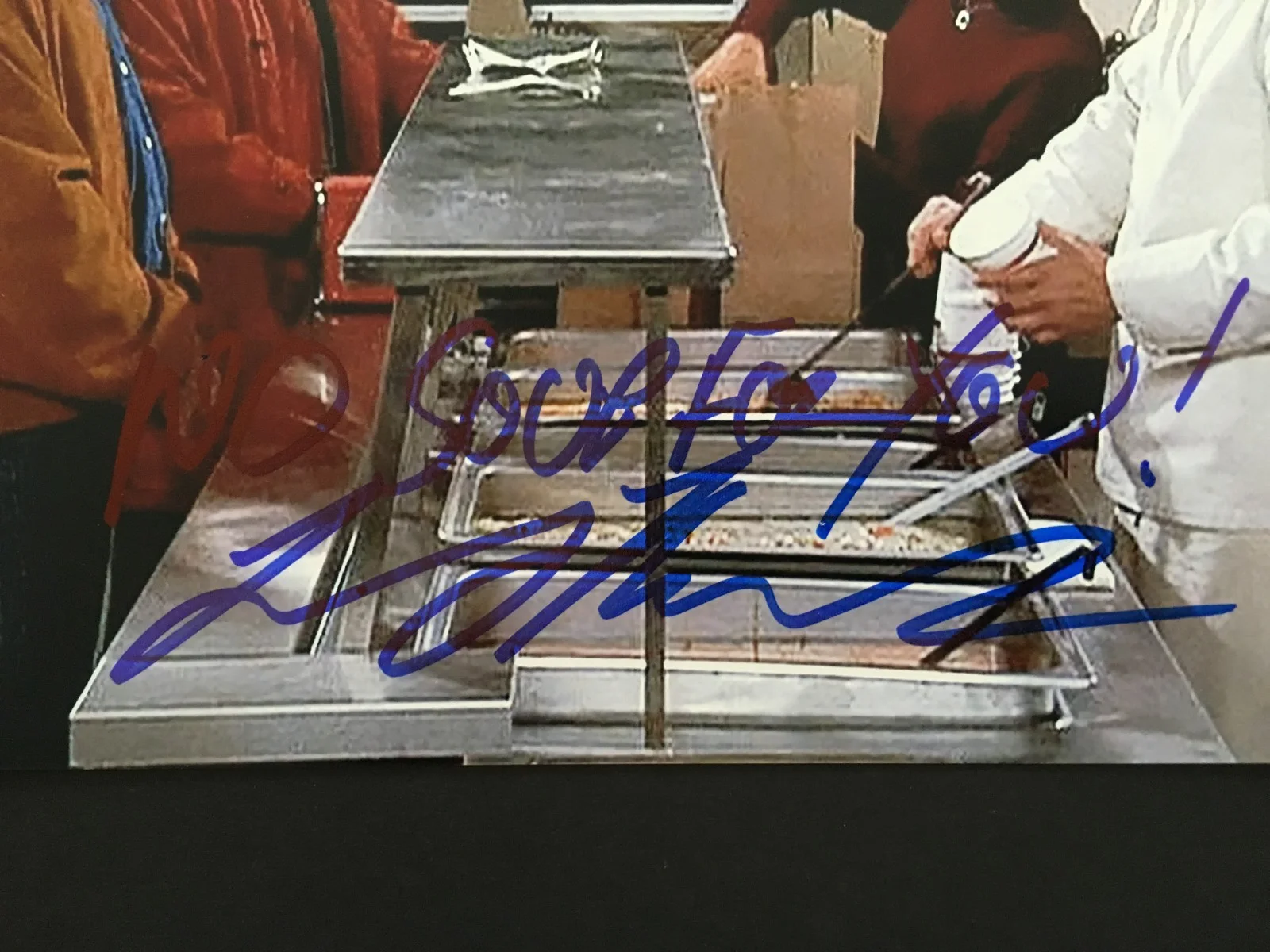 LARRY THOMAS — LARRY THOMAS "SOUP NAZI" AUTOGRAPHED " NO SOUP FOR YOU" 8 X 10 PHOTO, изображение 3