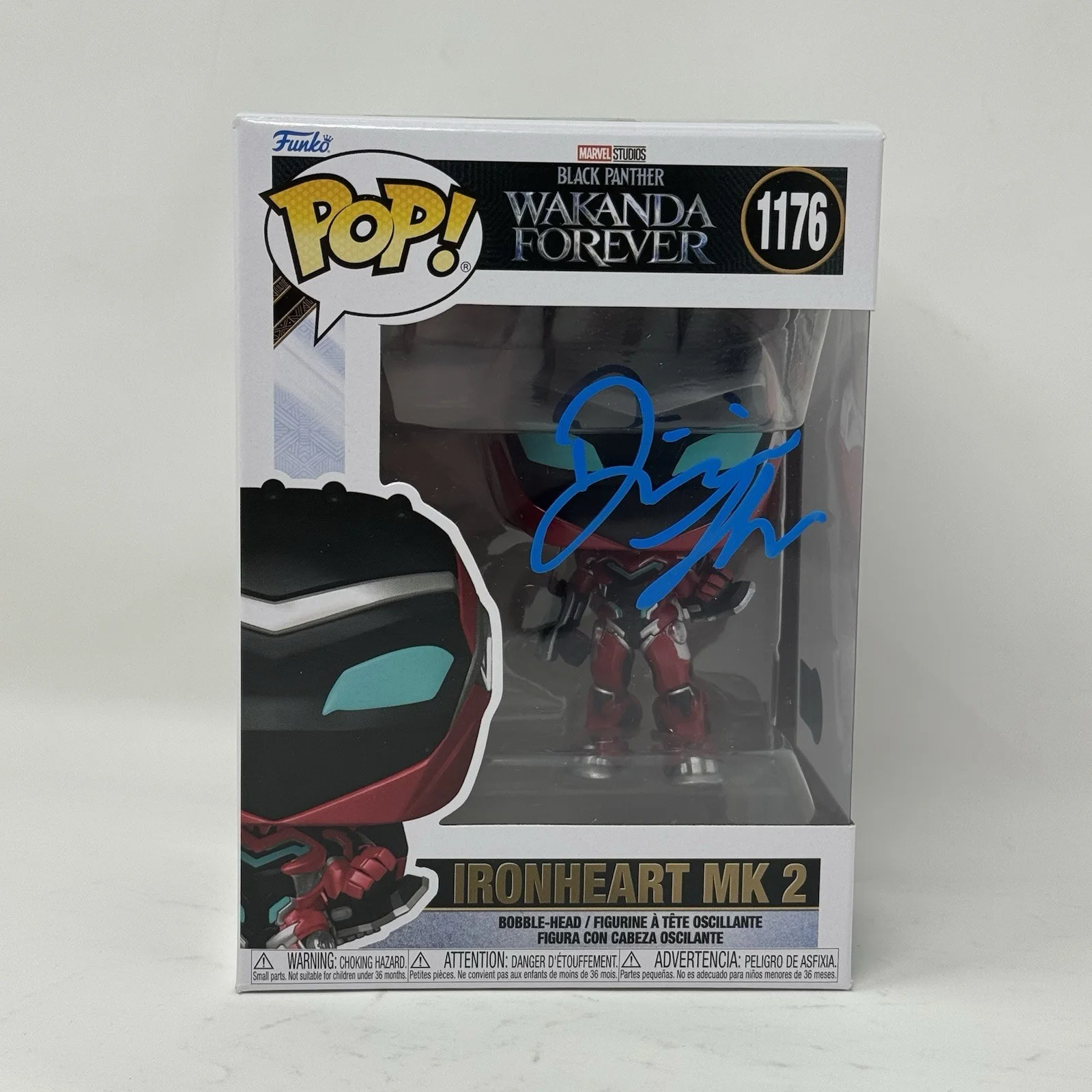 Dominique Thorne — Dominique Thorne Signed Black Panther Ironheart MK 2 Funko Pop Marvel BAS COA, изображение 2