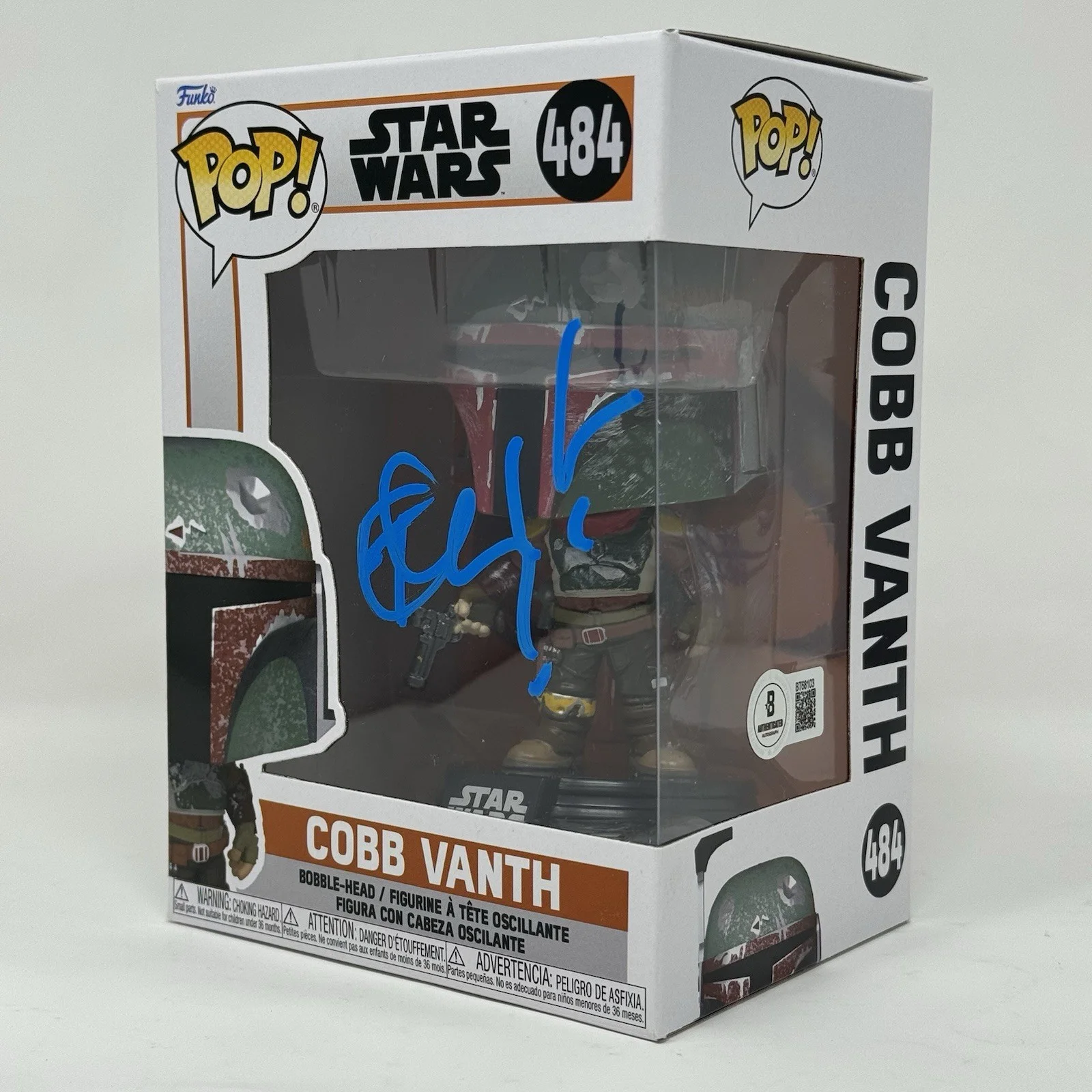 Timothy Olyphant — Timothy Olyphant Signed Star Wars Cobb Vanth Funko Pop 484 Mandalorian BAS COA, изображение 3