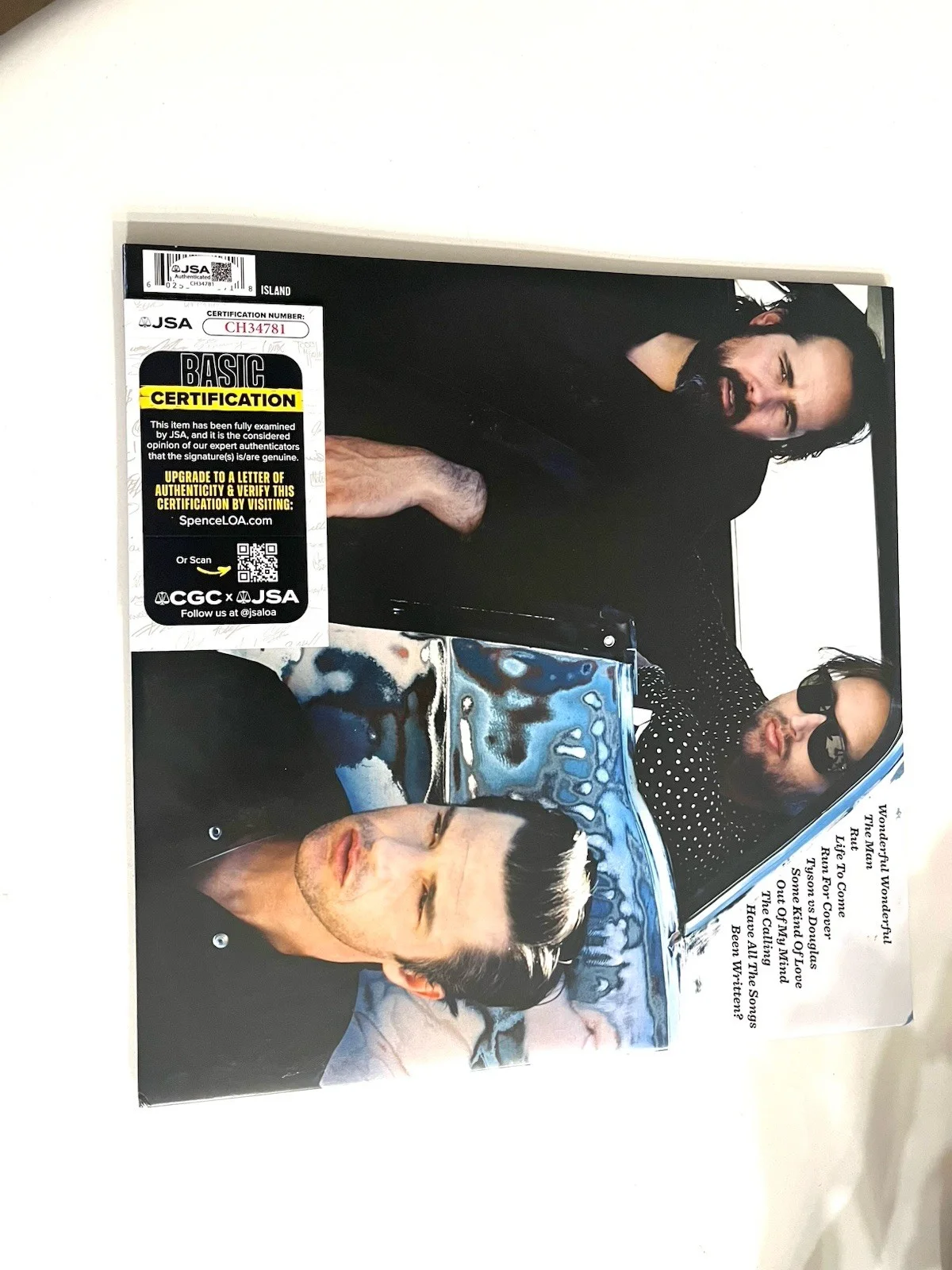 BRANDON FLOWERS Signed Autographed Wonderful Vinyl Album The Killers JSA COA, image 3