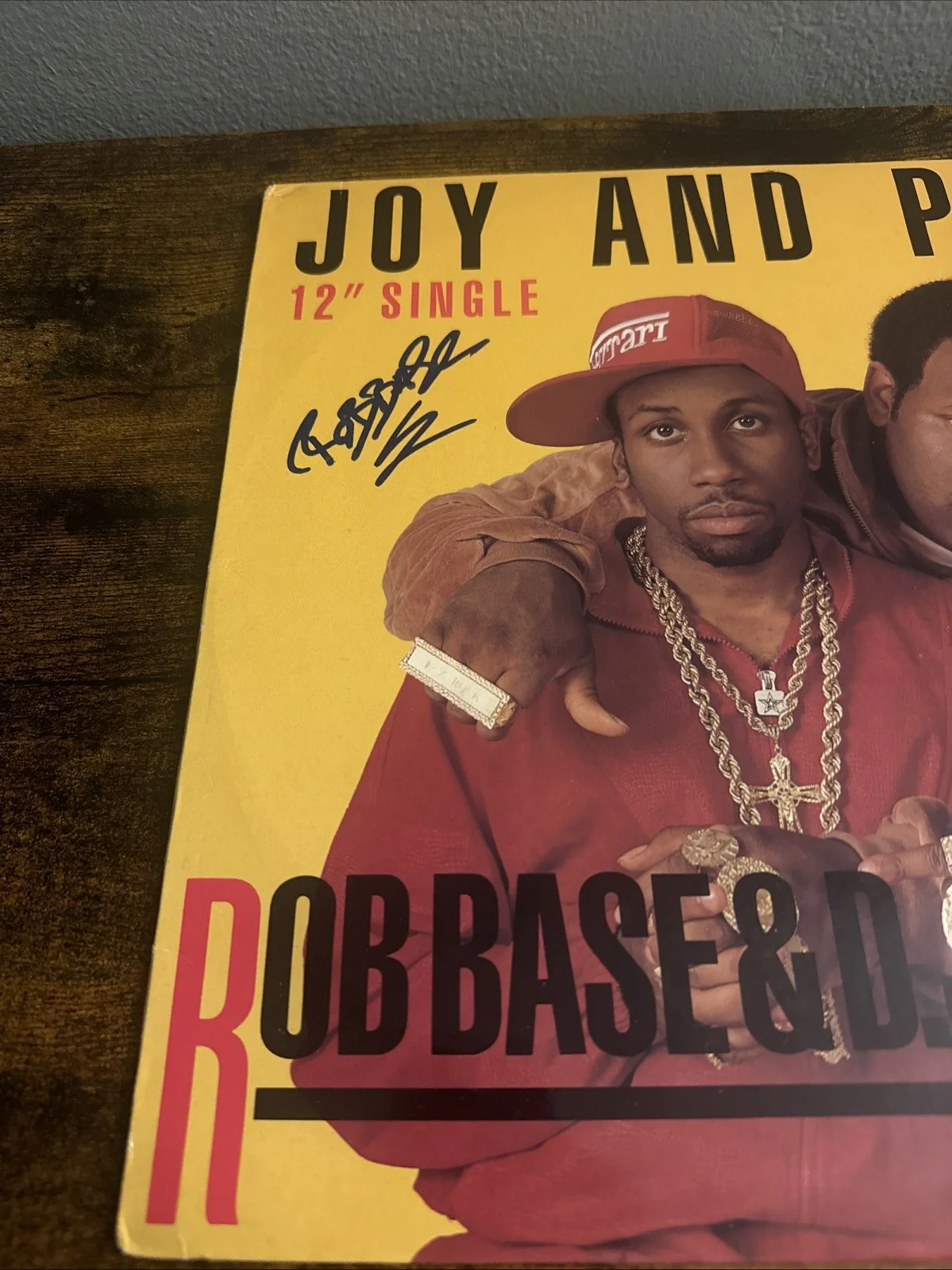 Rob Base Signed Joy And Pain Remix 12" Vinyl Record Hip Hop Rap Beckett Coa, image 2