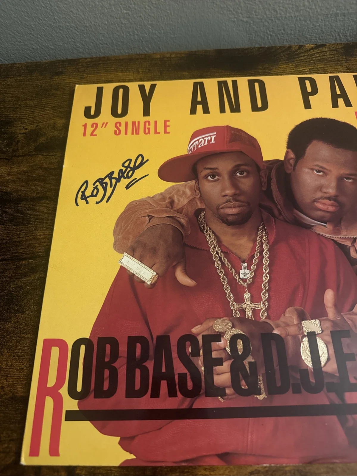 Rob Base Signed Joy And Pain Remix 12" Vinyl Record Hip Hop Rap Beckett Coa, image 2