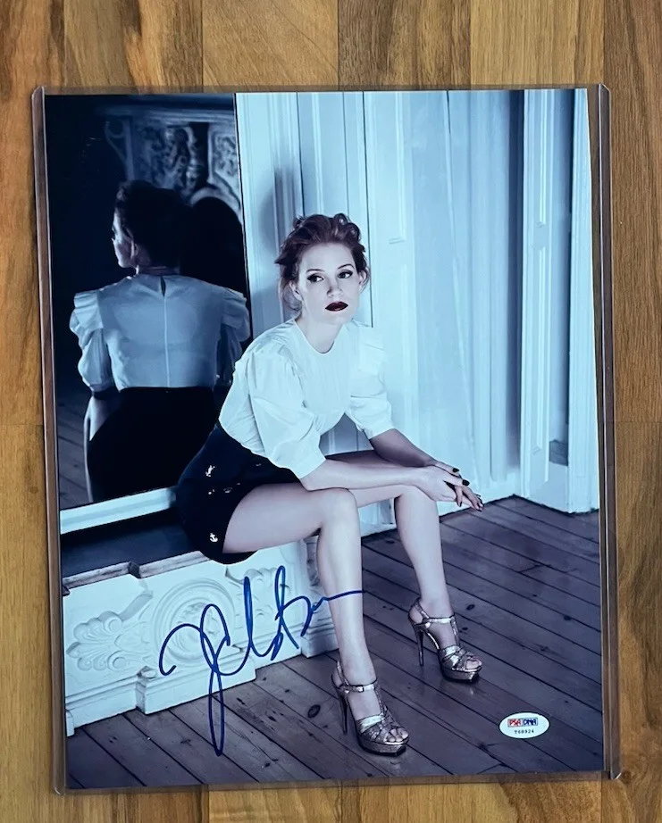 Jessica Chastain — Jessica Chastain Autograph 11x14 photo PSA signed photo Interstellar The Martian