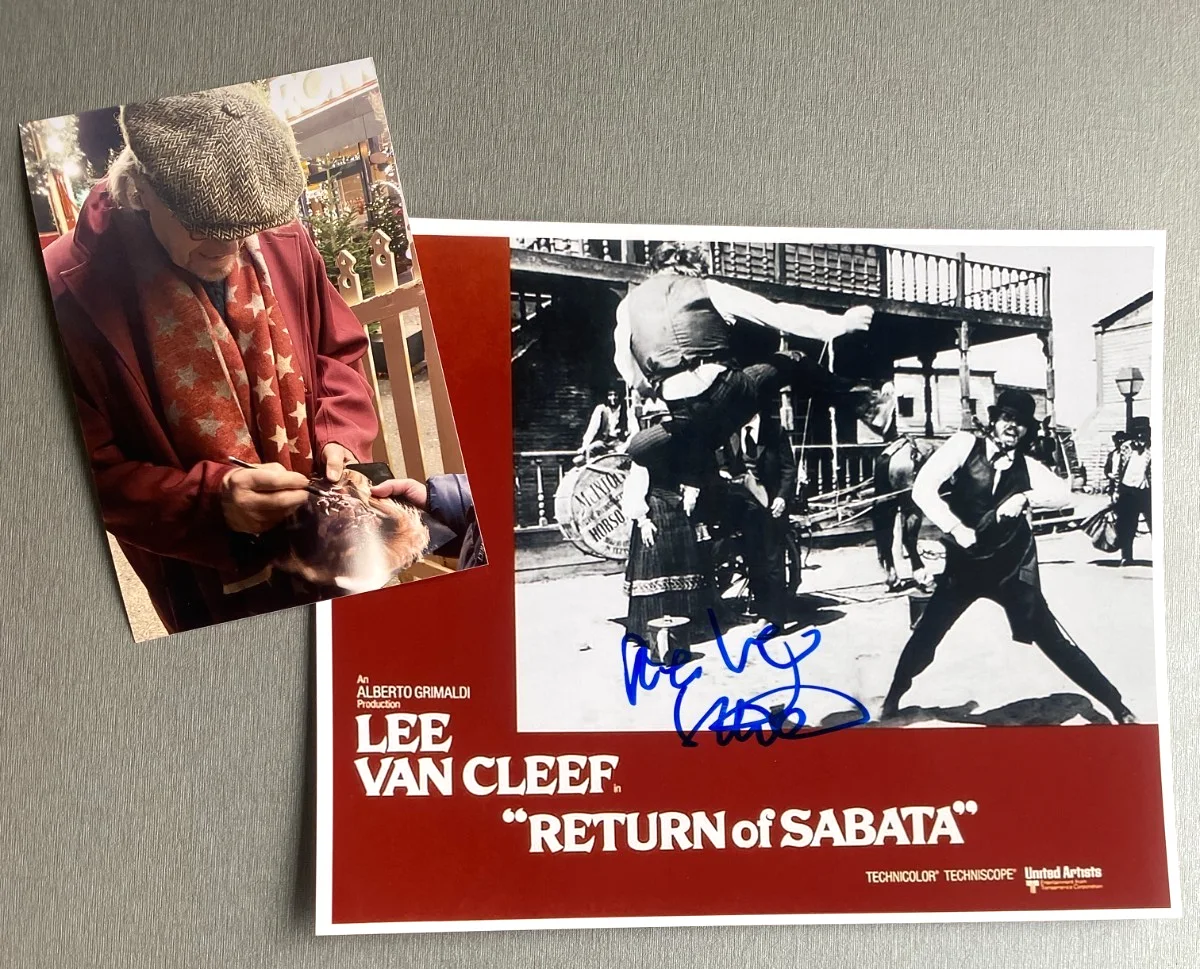 Rainer Schöne — RAINER SCHÖNE "Return Of Sabata" German actor in person autograph photo 8x10