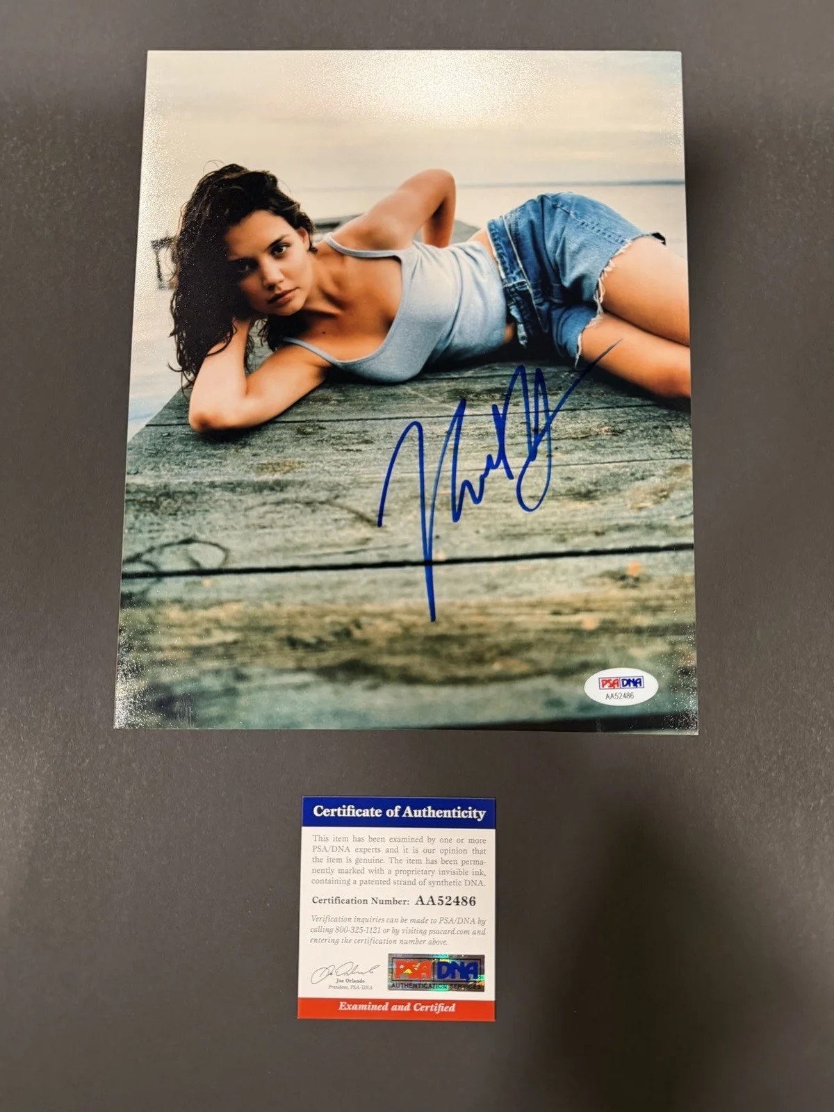 Katie Holmes signed 8x10 PSA/DNA COA, image 2