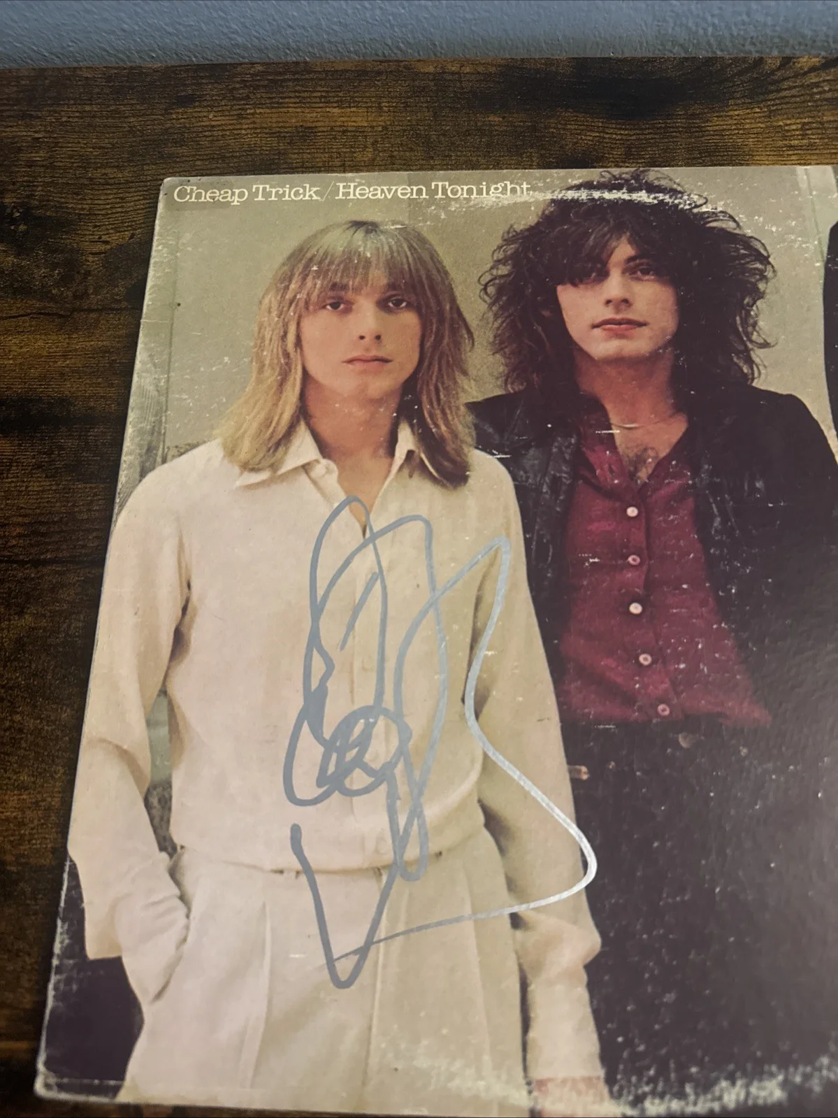 Rick Nielsen Signed Autographed Vinyl LP Heaven Tonight Cheap Trick Beckett Coa, image 2