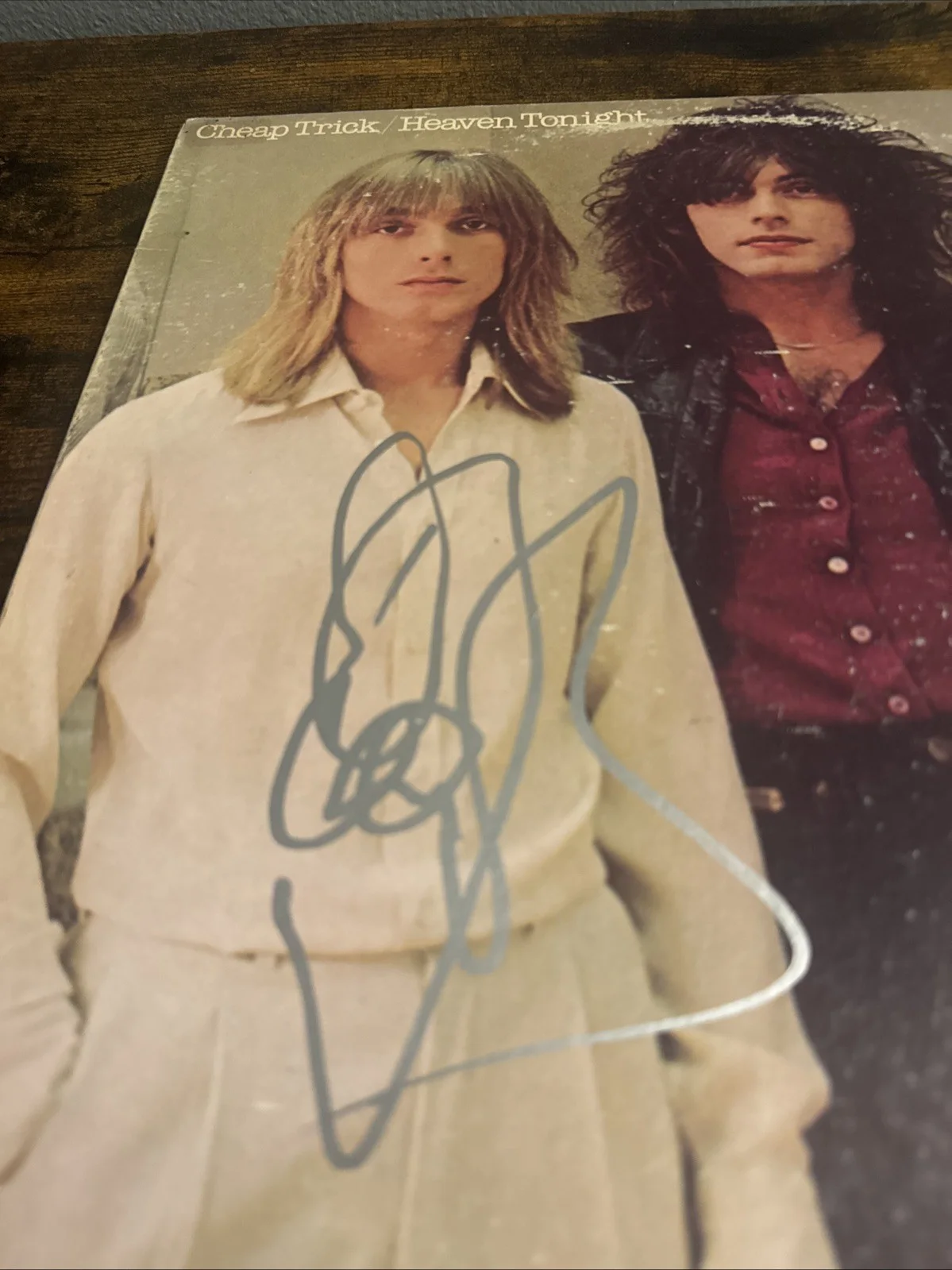 Rick Nielsen Signed Autographed Vinyl LP Heaven Tonight Cheap Trick Beckett Coa, image 3