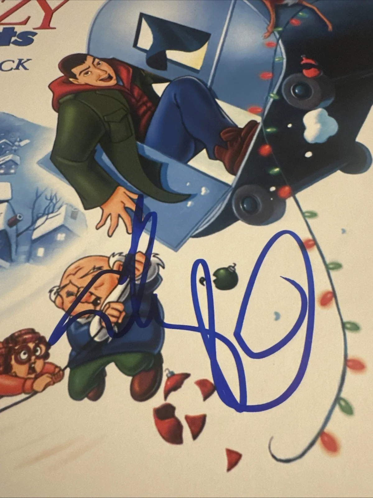 Adam Sandler Eight Crazy Nights Autographed Vinyl Album Soundtrack Signed Bas, изображение 3