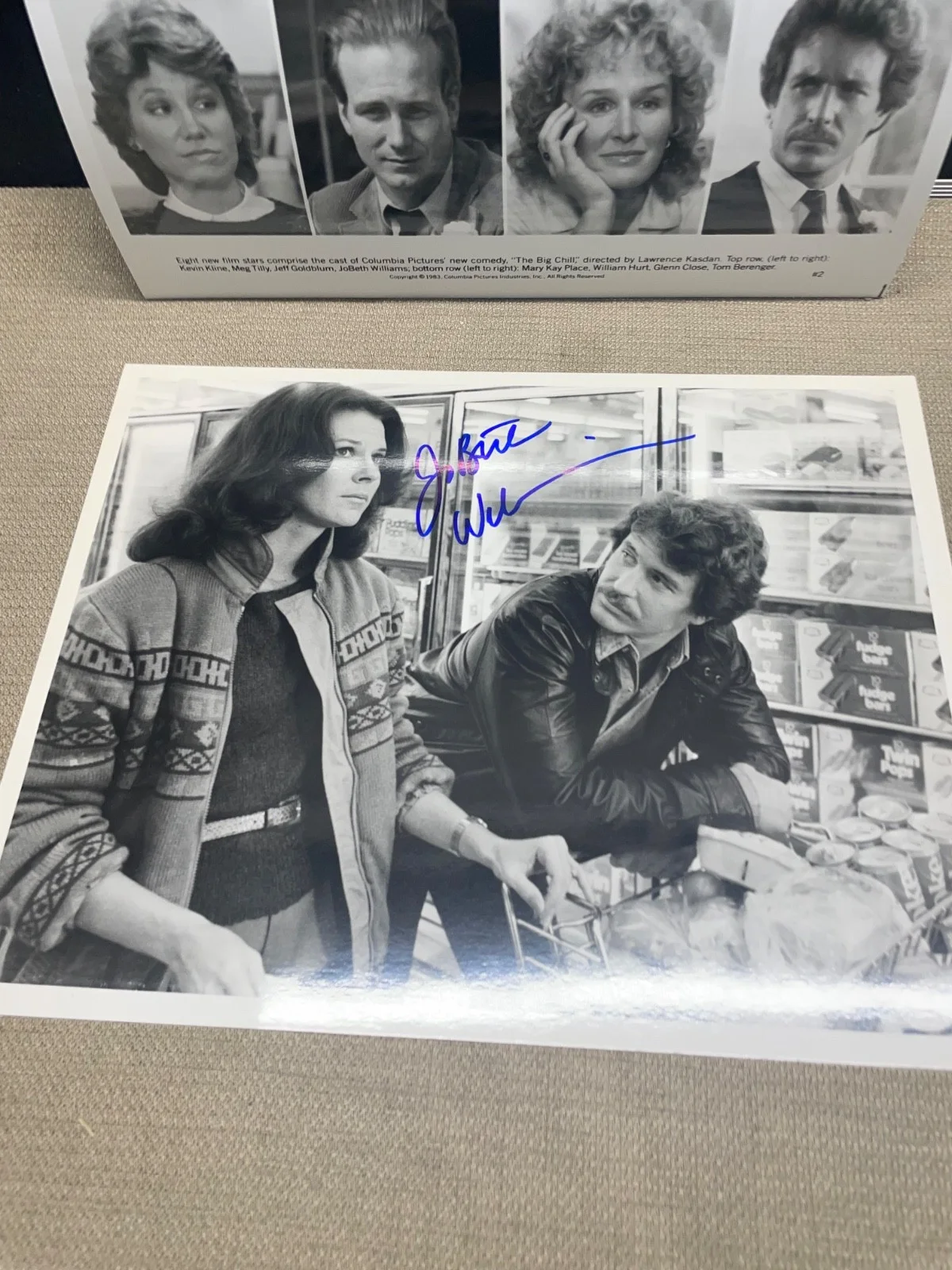 JoBeth Williams — JOBETH WILLIAMS Autographed pair Photos from Teachers and High Society B&W, изображение 2