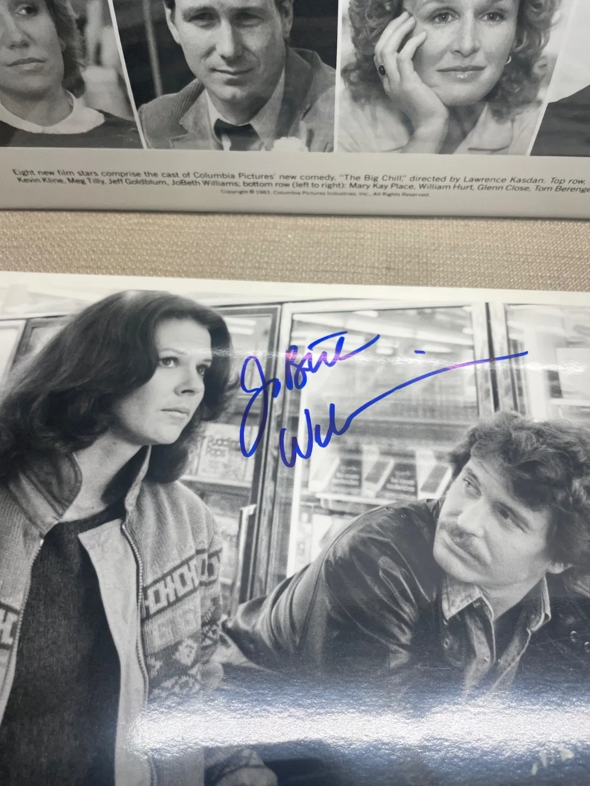 JoBeth Williams — JOBETH WILLIAMS Autographed pair Photos from Teachers and High Society B&W, изображение 3