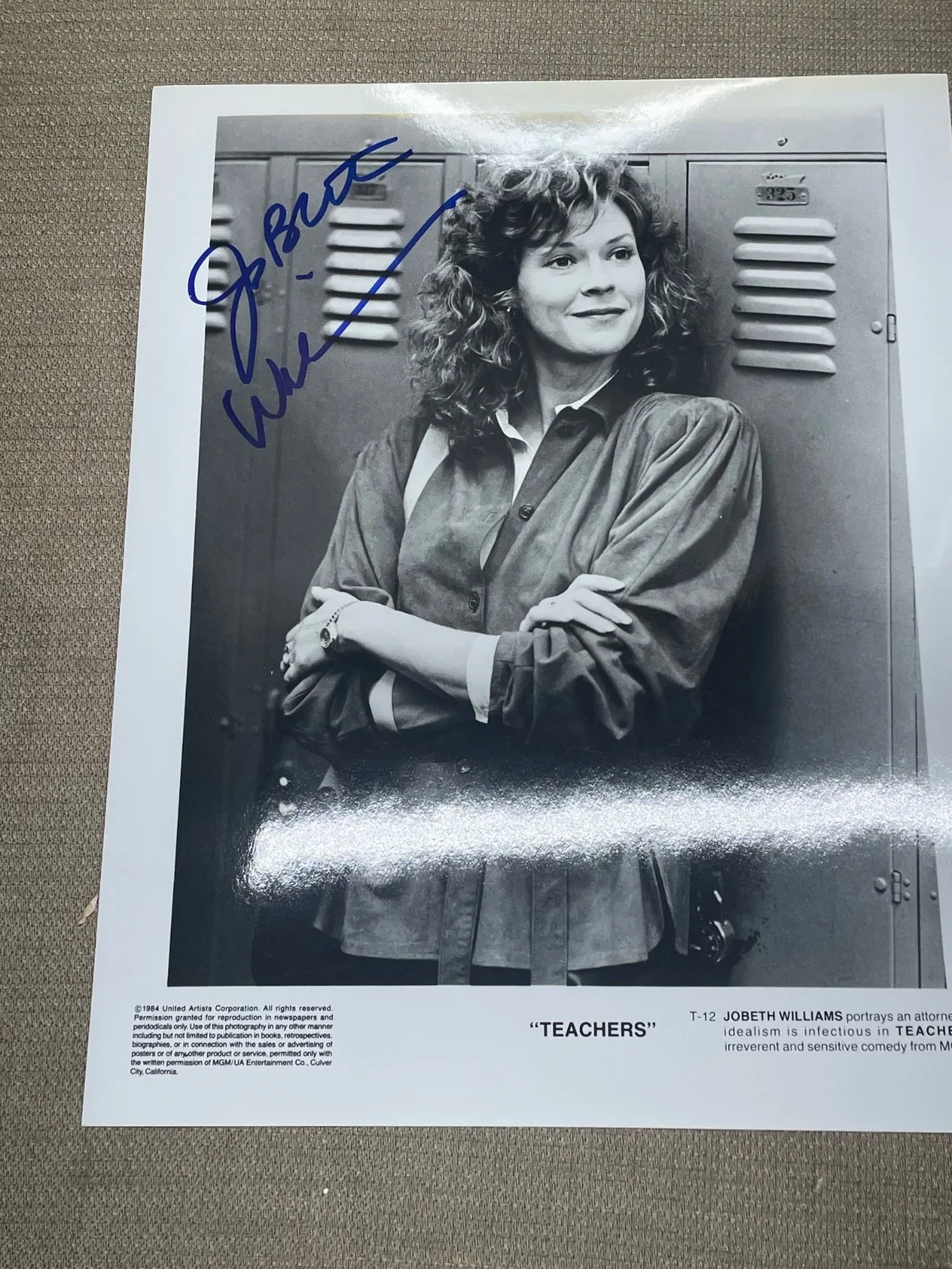 JoBeth Williams — JOBETH WILLIAMS Autographed pair Photos from Teachers and High Society B&W, изображение 4