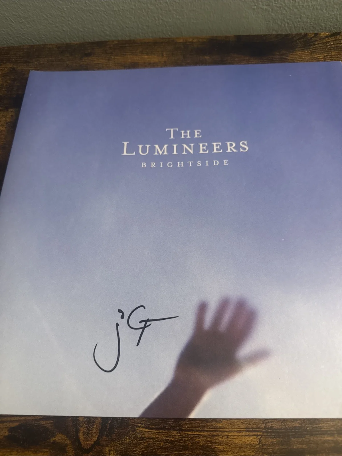 THE LUMINEERS SIGNED Brightside VINYL JEREMIAH FRAITES BECKETT COA, изображение 2