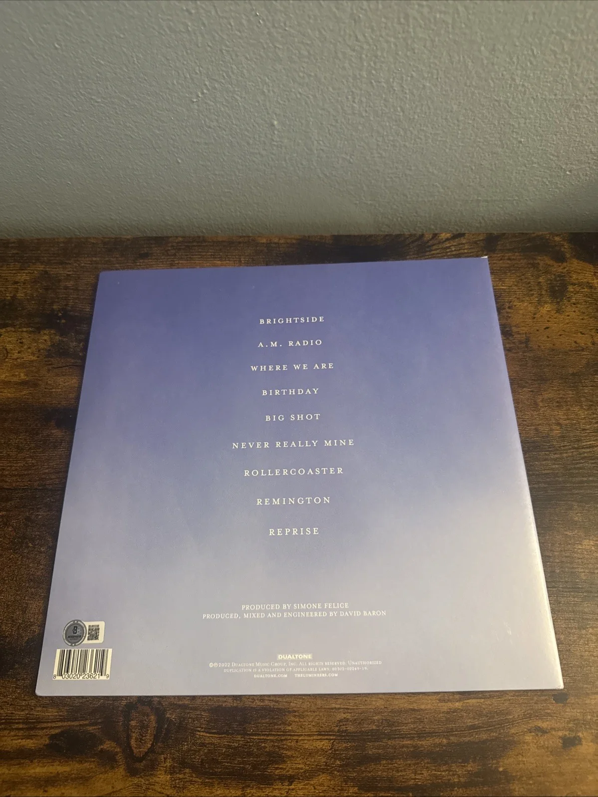 THE LUMINEERS SIGNED Brightside VINYL JEREMIAH FRAITES BECKETT COA, изображение 4