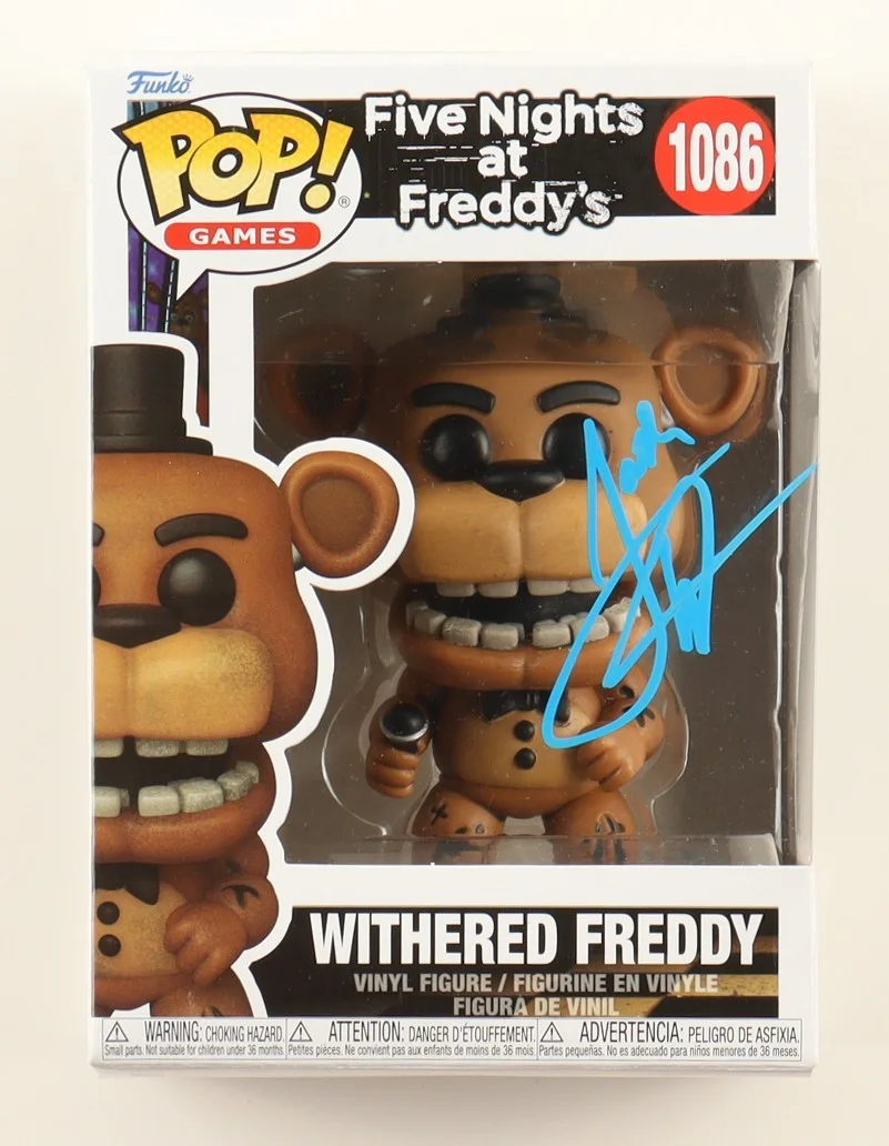 Josh Hutcherson — Josh Hutcherson Signed Five Nights at Freddy's Funko Pop Withered Freddy PSA COA, изображение 3