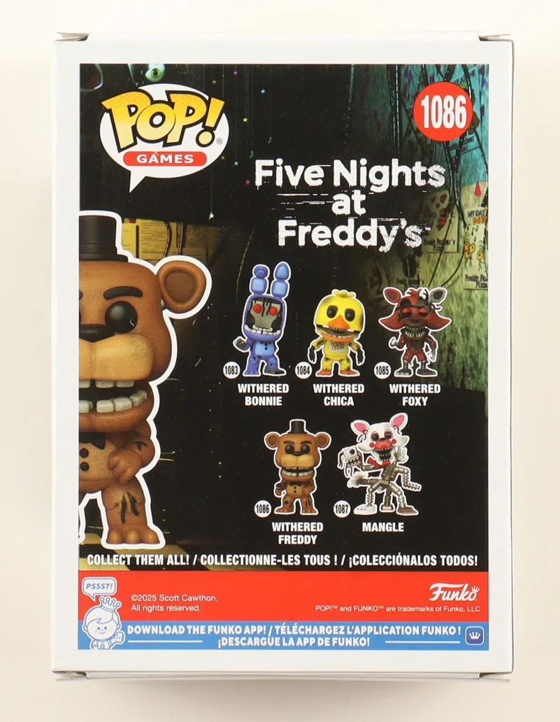 Josh Hutcherson — Josh Hutcherson Signed Five Nights at Freddy's Funko Pop Withered Freddy PSA COA, изображение 5