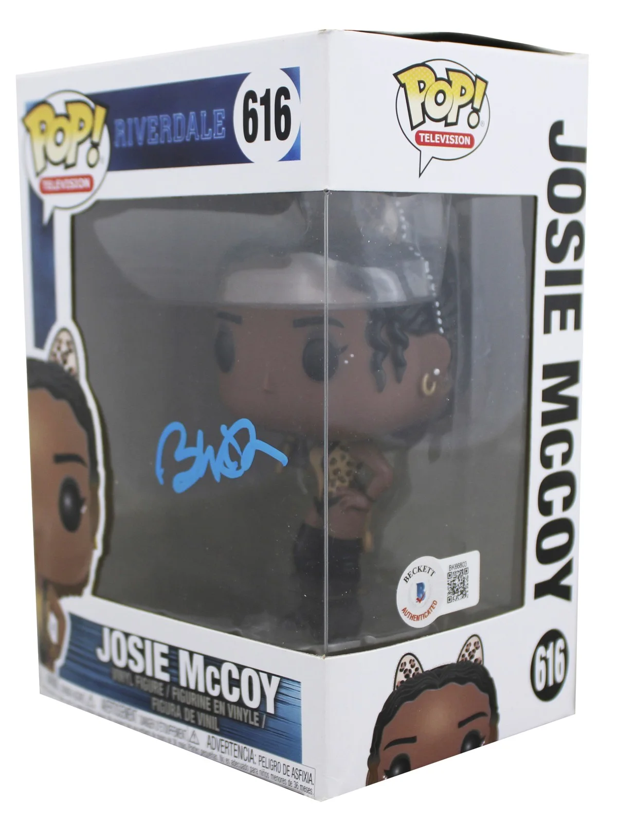 Ashleigh Murray — Ashleigh Murray Riverdale Signed Josie McCoy #616 Funko Pop Figure BAS #BK66803, изображение 2