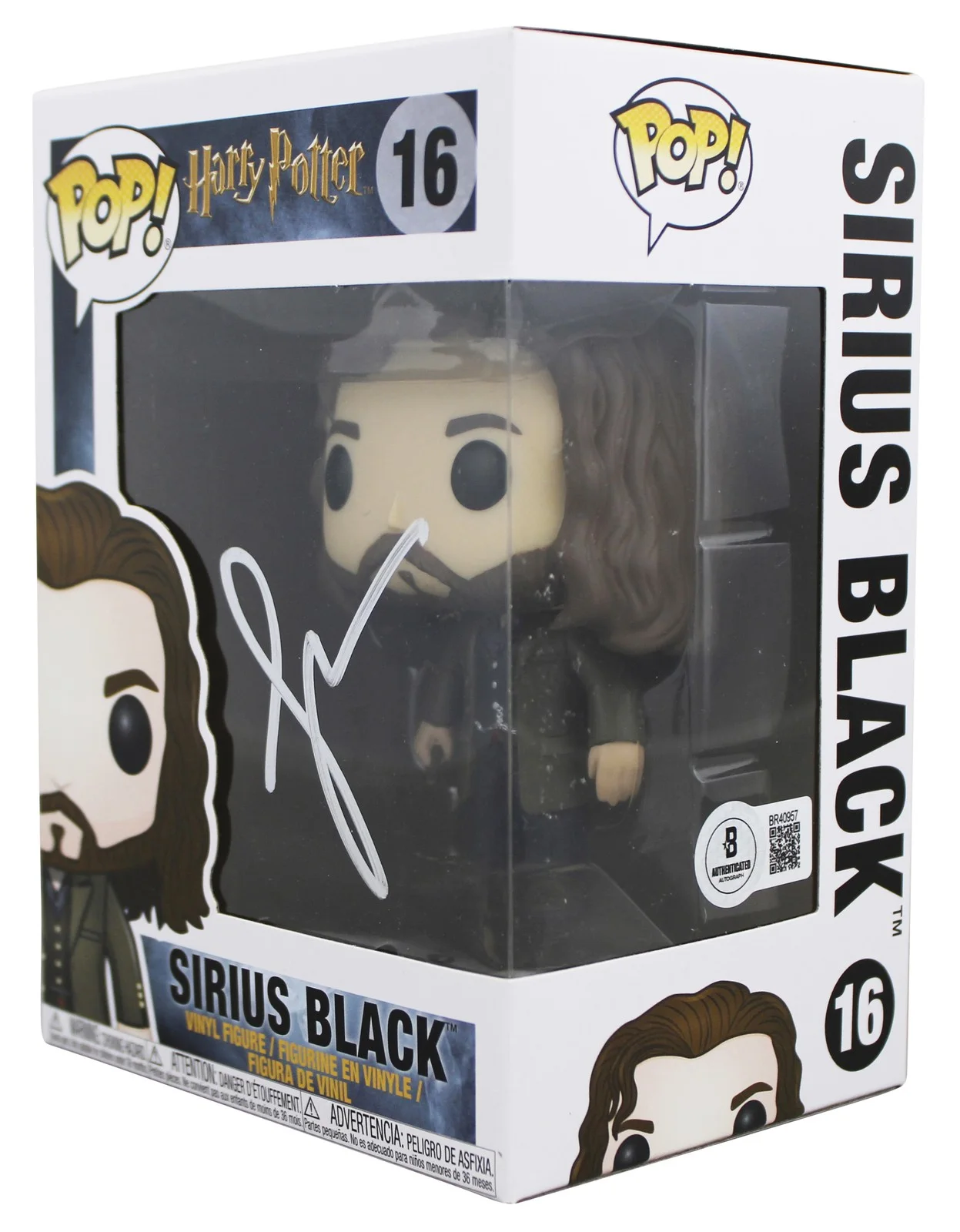 Gary Oldman — Gary Oldman Harry Potter Signed Sirius Black #16 Funko Pop Figure BAS #BR40957, изображение 2