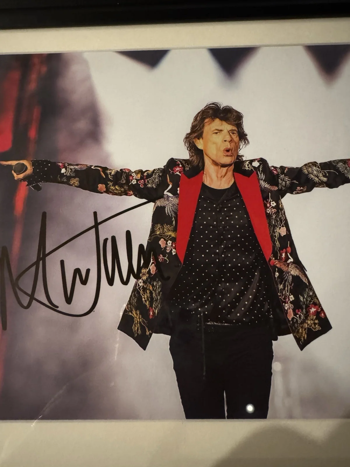 Mick Jagger Signed 8x10 Photo COA The Rolling Stones professionally Framed, изображение 4