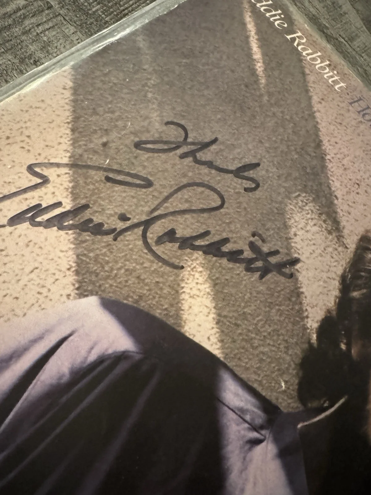 EDDIE RABBITT TODD MUELLER/COA SIGNED LP RECORD ALBUM dual COAs country music, изображение 2