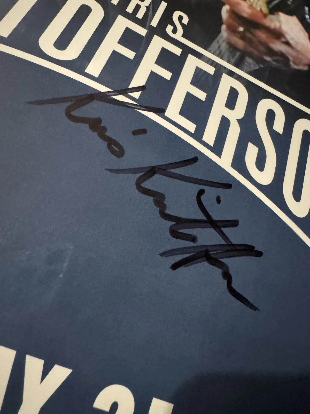 KRIS KRISTOFFERSON Signed 11x17 Concert POSTER 2014 MUSIC LEGEND (d.2024) COA, изображение 2