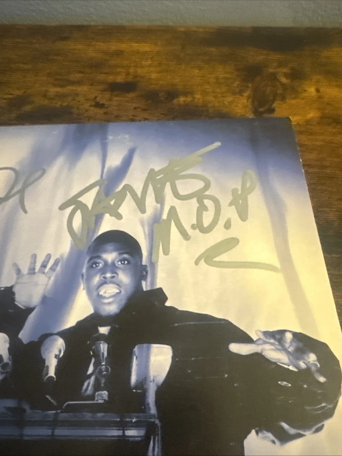 MOP Billy Danze & Lil Fame signed Handle Ur Bizness Vinyl Beckett Coa Bas, image 3