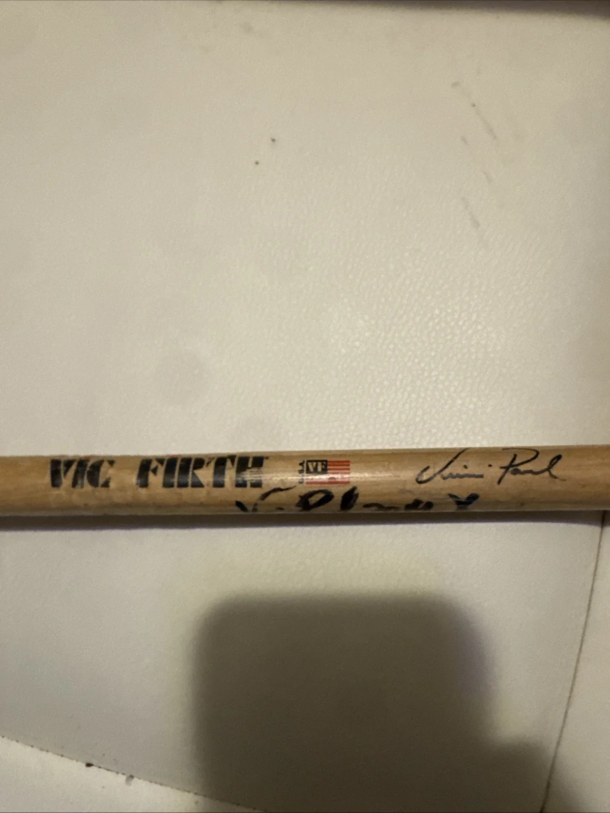 Vinnie Paul 😊 Signed 2014 Carolina Rebellion Drumstick – Handed to Me Backstage, image 3