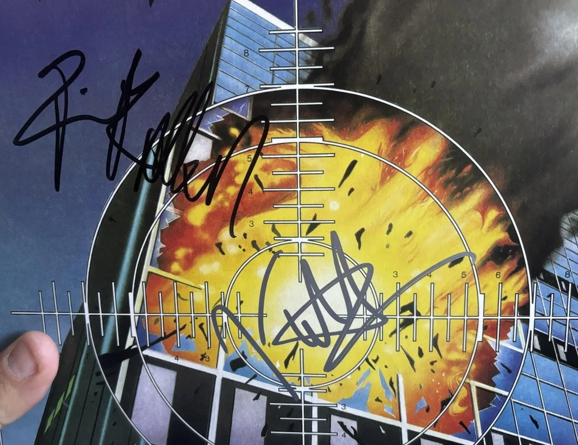 Joe Elliott & Rick Allen Signed Vinyl Album Pyromania Def Leppard With Proof, изображение 3