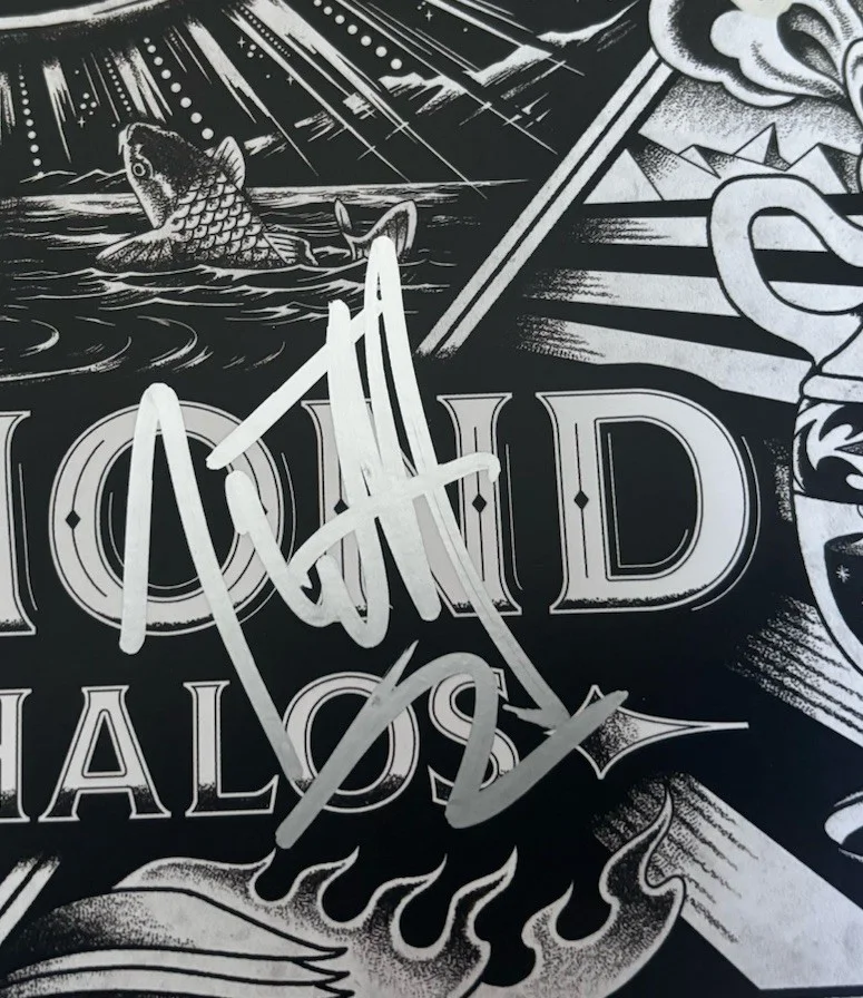 Joe Elliott, Rick Savage, Phil Collen signed Vinyl Album Def Leppard Proof, image 2