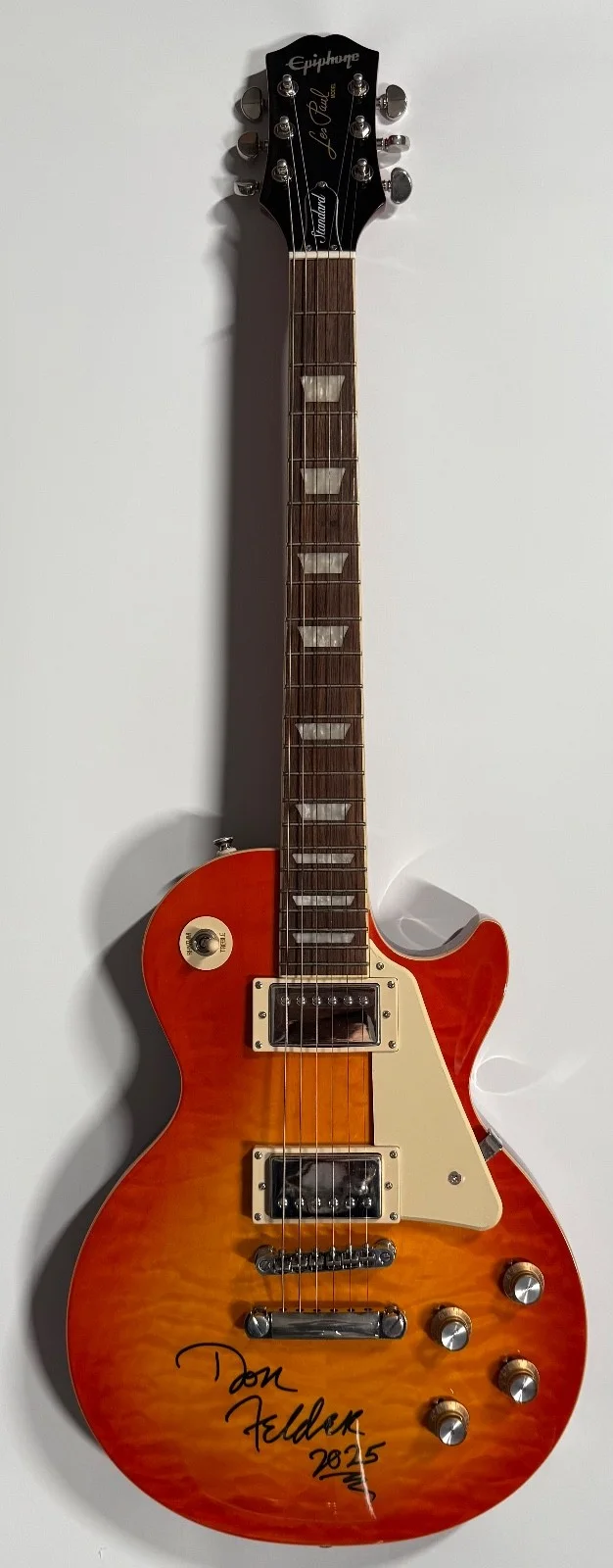 Don Felder The Eagles JSA Signed Autograph Epiphone Guitar Les Paul Standard 60s, изображение 2