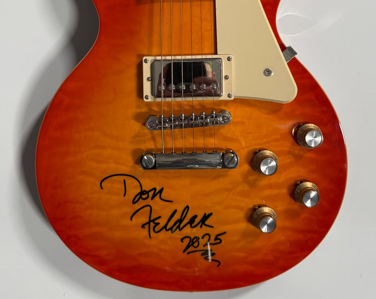 Don Felder The Eagles JSA Signed Autograph Epiphone Guitar Les Paul Standard 60s, изображение 4
