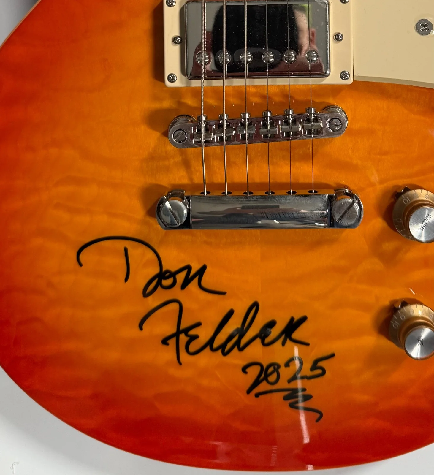 Don Felder The Eagles JSA Signed Autograph Epiphone Guitar Les Paul Standard 60s, изображение 5