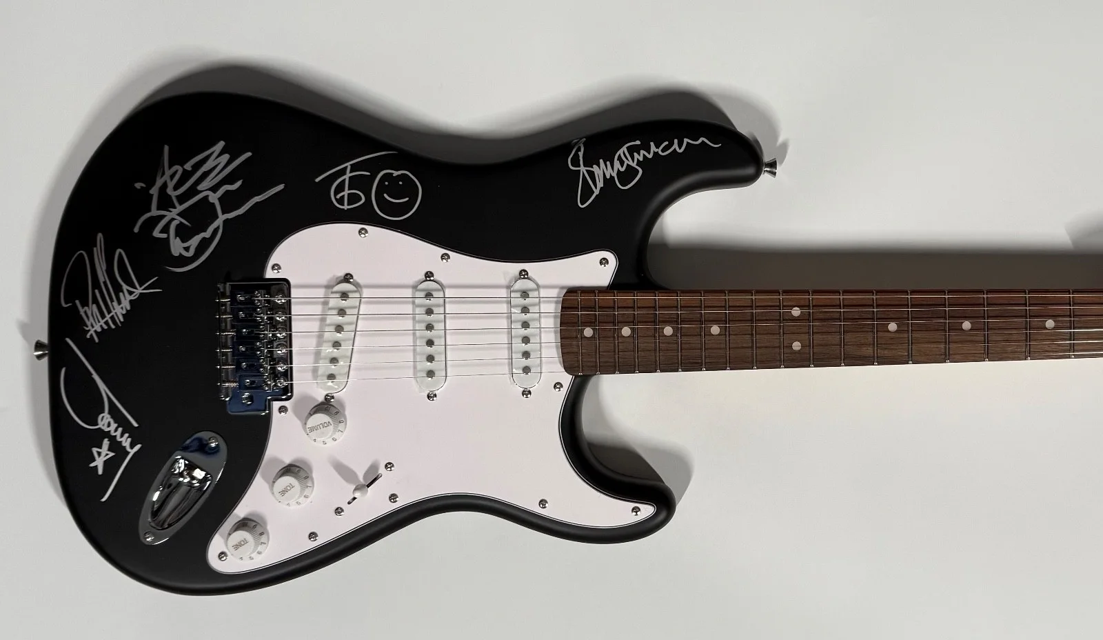LA Guns ACOA Fully Signed Autograph Fender Squire Guitar Charity, изображение 3