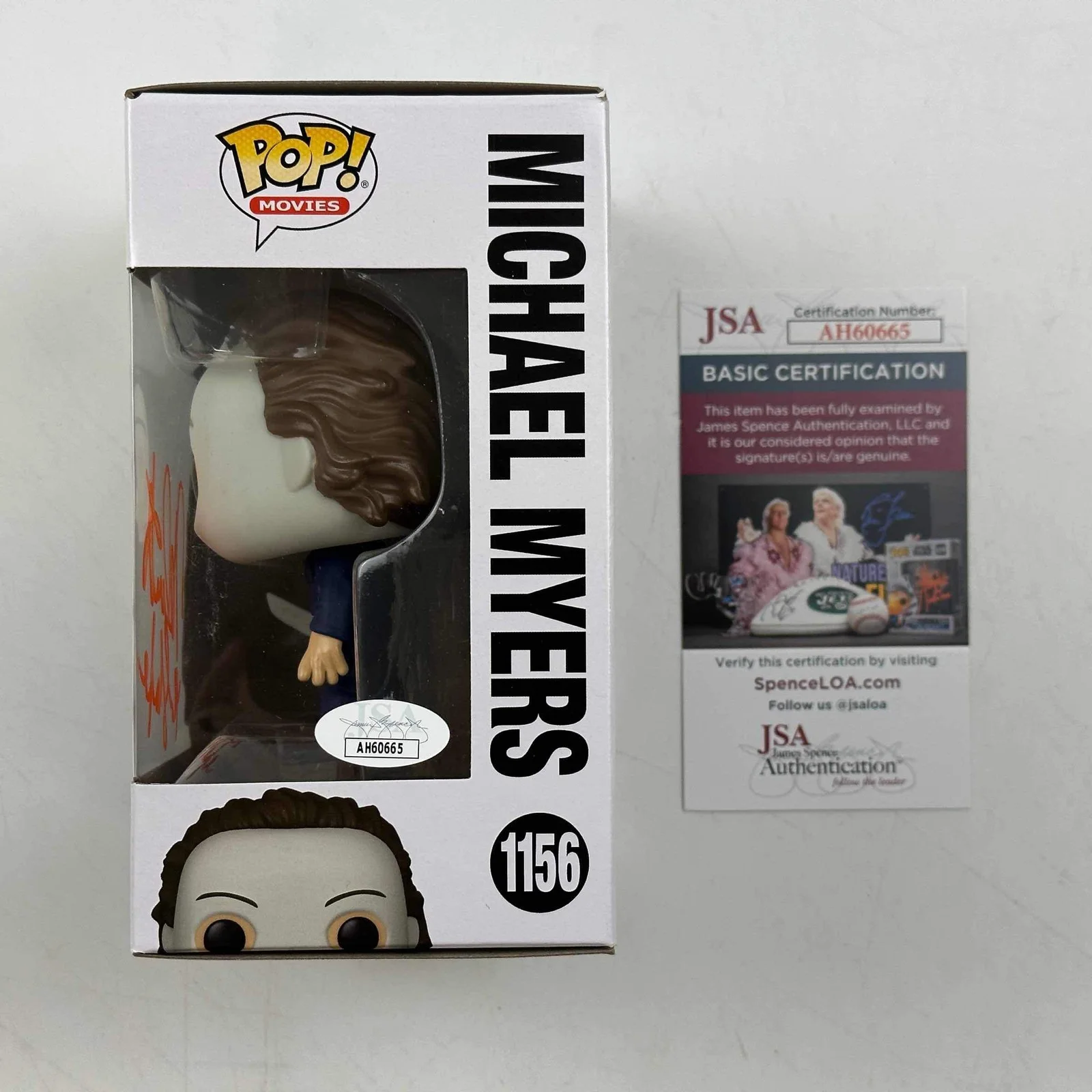 Autographed/Signed Nick Castle Michael Myers Halloween Funko Pop #1156 JSA COA, изображение 2