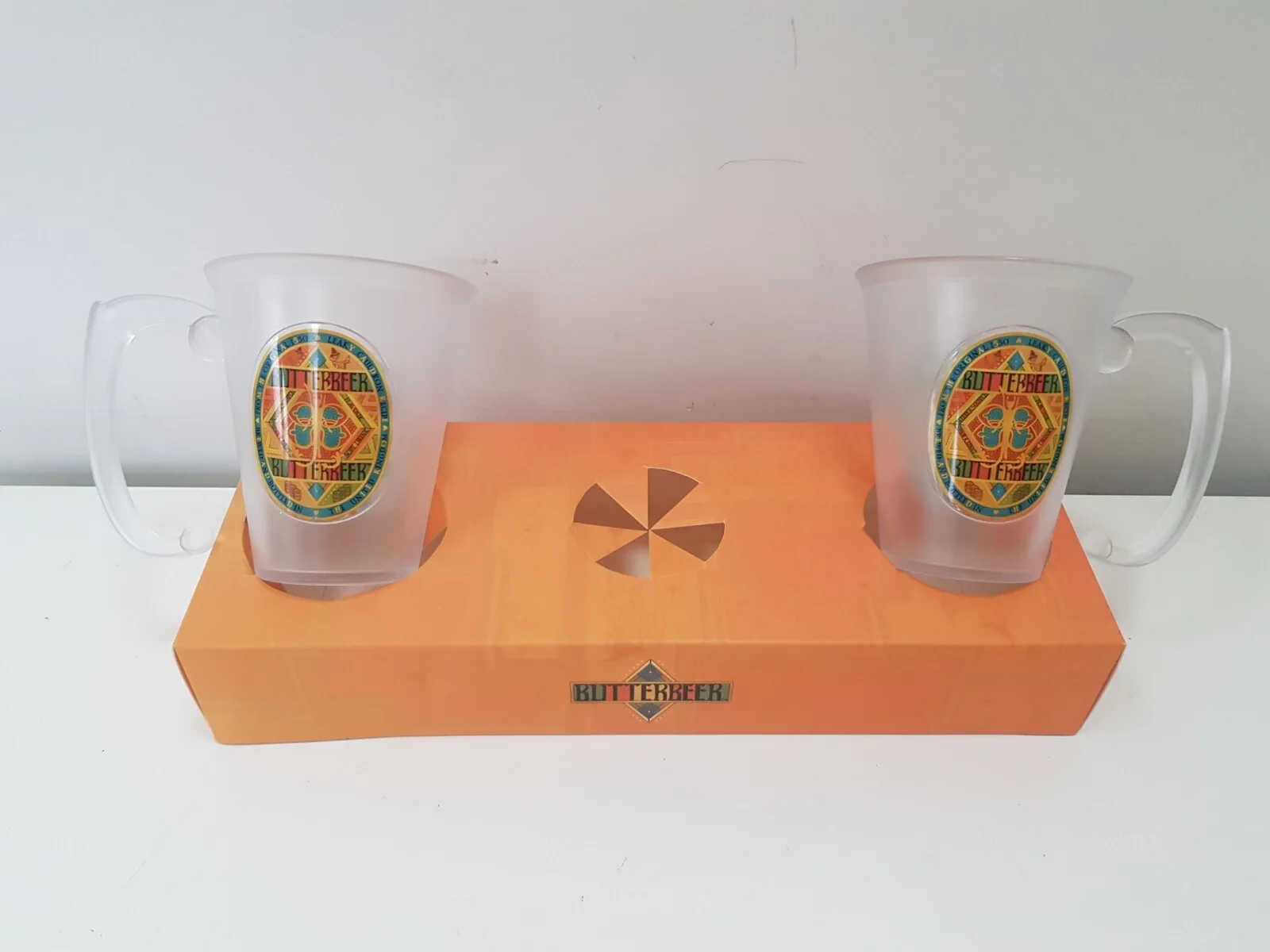 Harry Potter Butterbeer Set Of 2 Glasses with Tray Warner Bros Studio 2024, image 2
