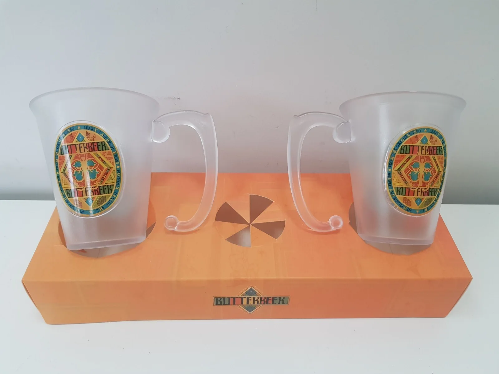 Harry Potter Butterbeer Set Of 2 Glasses with Tray Warner Bros Studio 2024, image 3