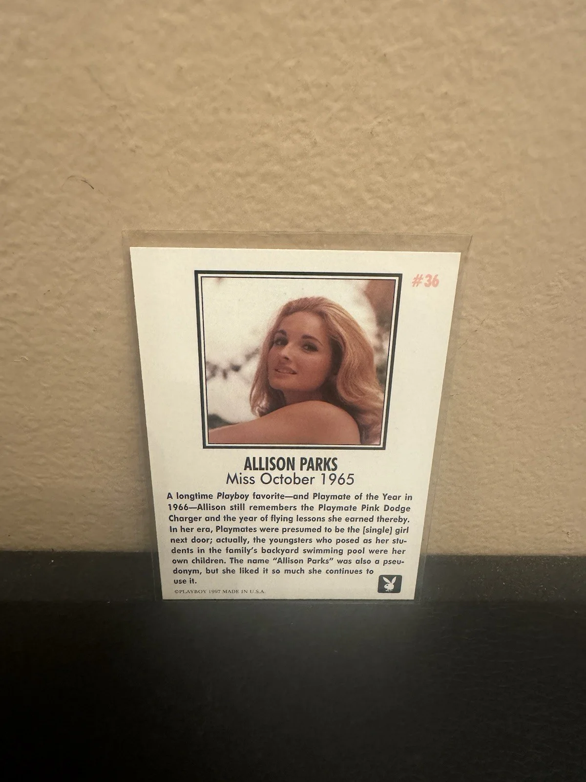 Hot Girl Autograph Card ALLISON PARKS Signed Playmate Of The Month Miss Oct 1965, изображение 5
