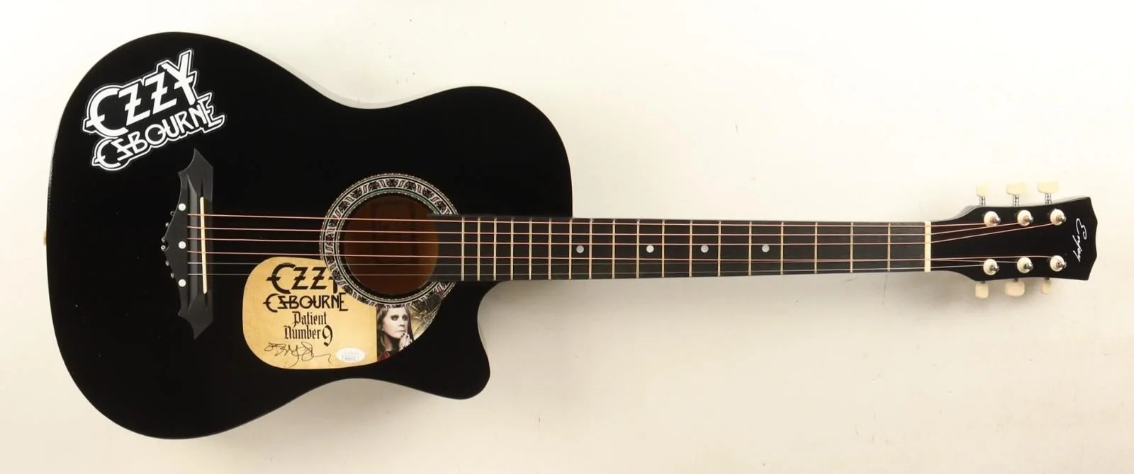 Ozzy Osbourne Autographed Acoustic Guitar JSA COA Patient Number 9 Signed, изображение 3