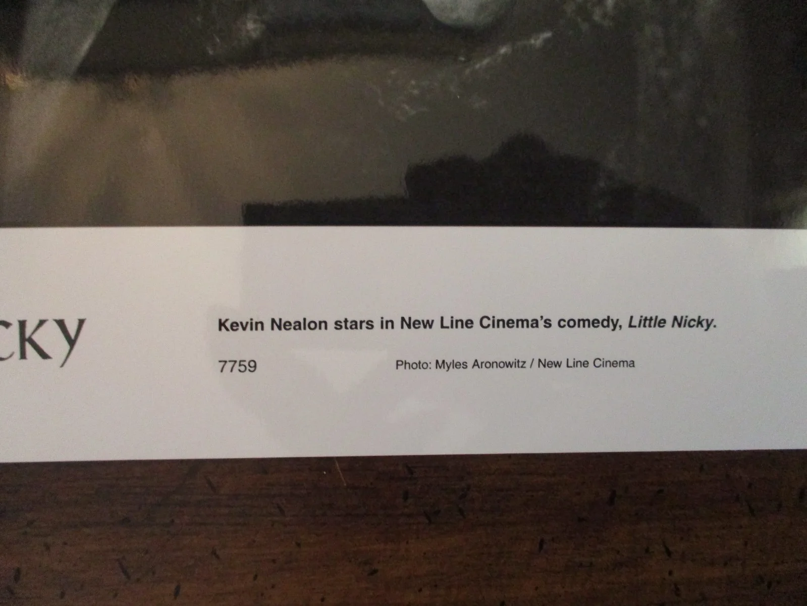 Kevin Nealon ("LITTLE NICKY") 2000 10 x 8 Glossy Black & White Press Photo, image 2