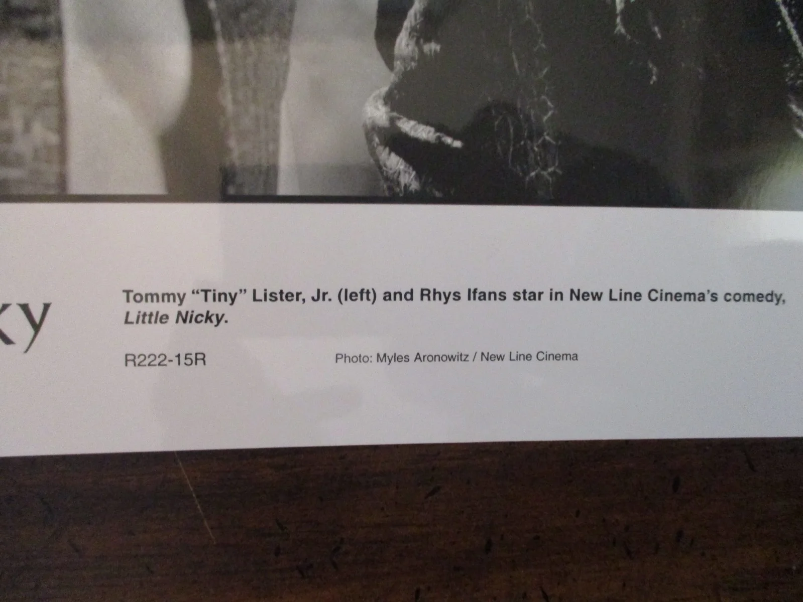 Tommy Lister Jr/Rhys Ifans("LITTLE NICKY")2000 10 x 8 Black & White Press Photo, изображение 2