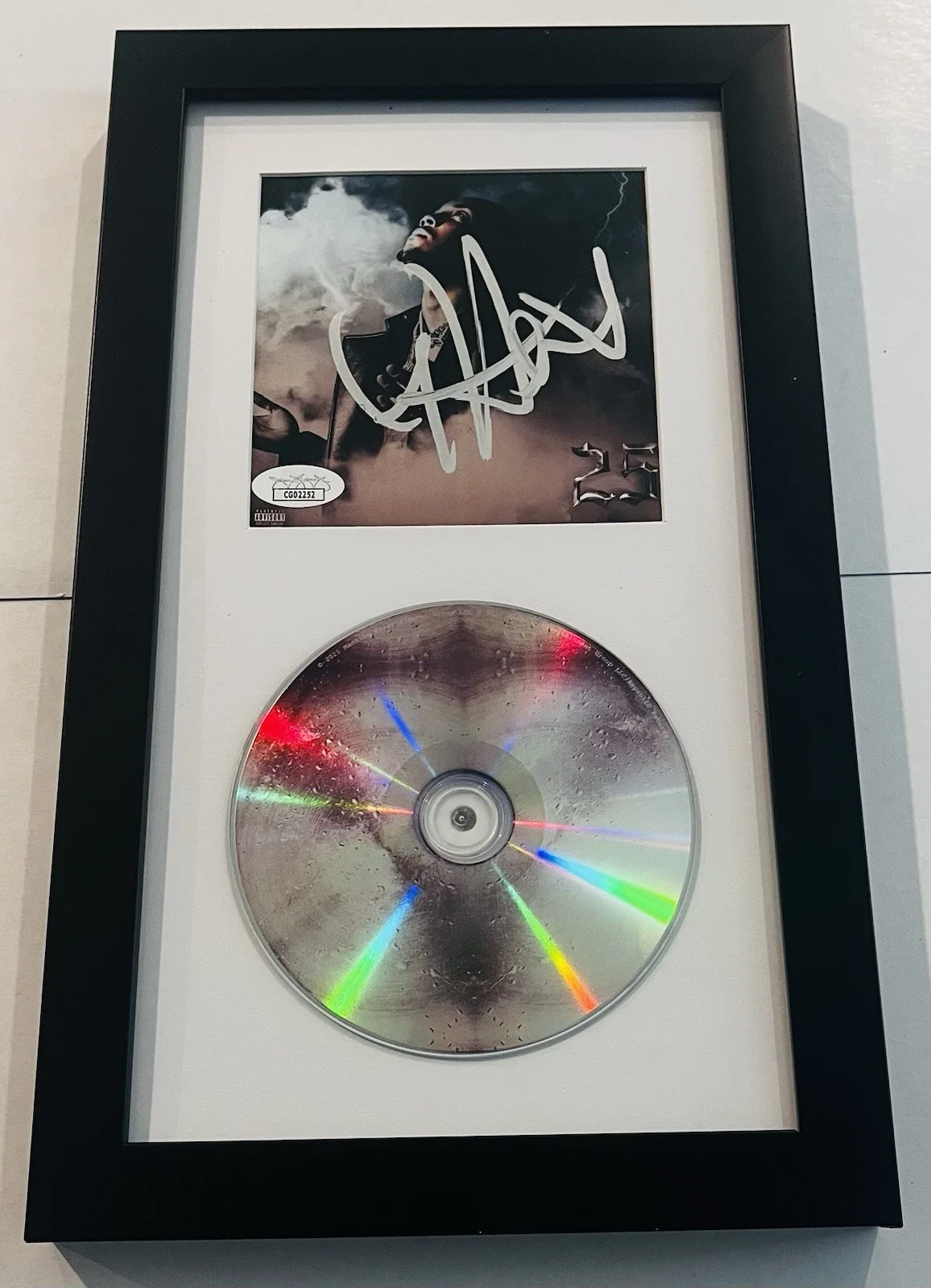 RAPPER G HERBO SIGNED FRAMED 25 CD ALBUM AUTOGRAPH JSA COA, image 2