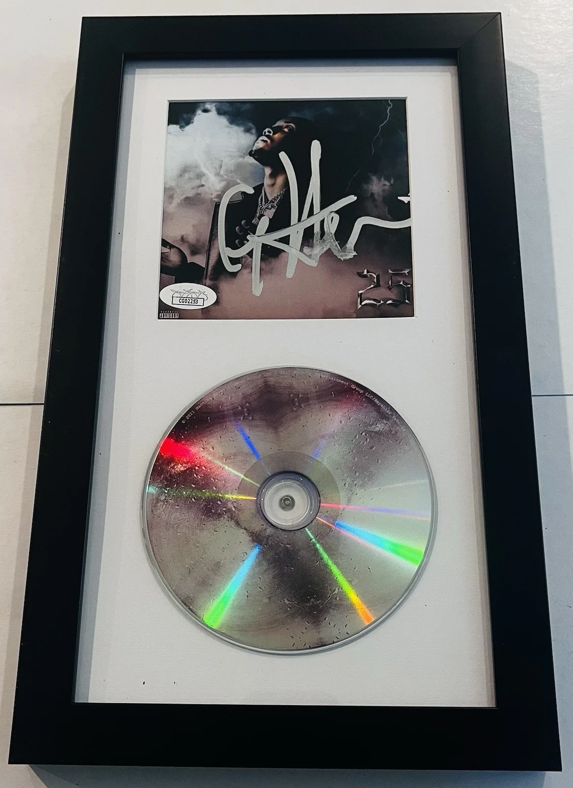RAPPER G HERBO SIGNED FRAMED 25 CD ALBUM AUTOGRAPH JSA COA, image 2