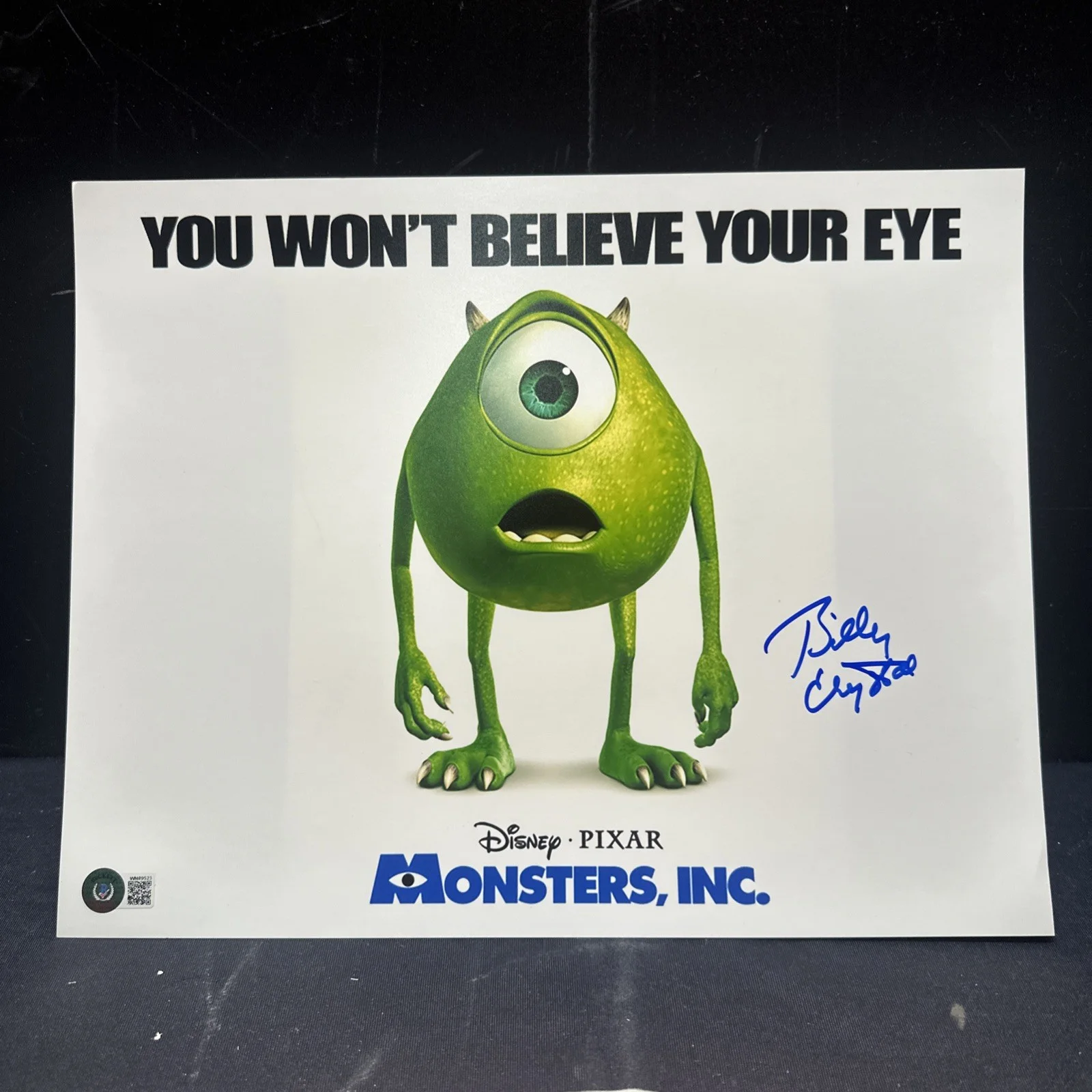 Billy Crystal — Billy Crystal Signed 11x14 Poster Photo Monsters, Inc. BAS Beckett Witnessed