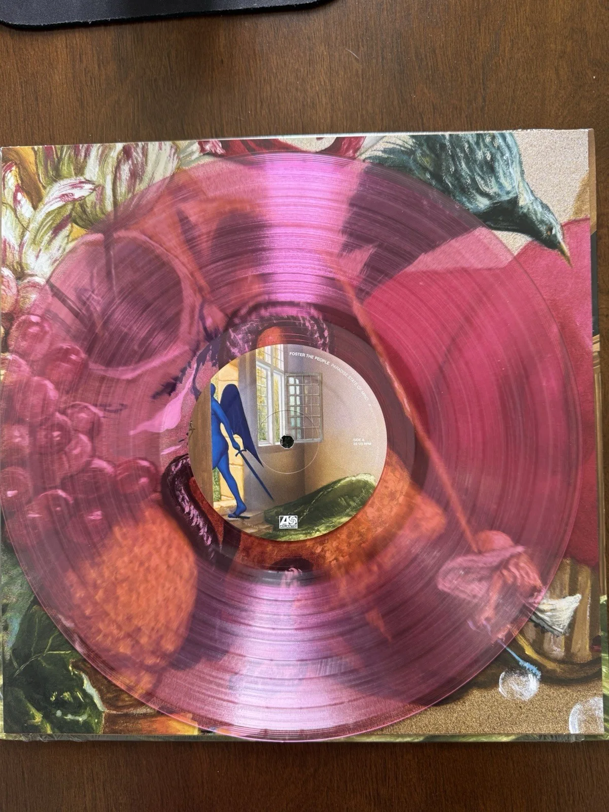 Foster The People Paradise State Of Mind Signed Vinyl Translucent Pink, image 2