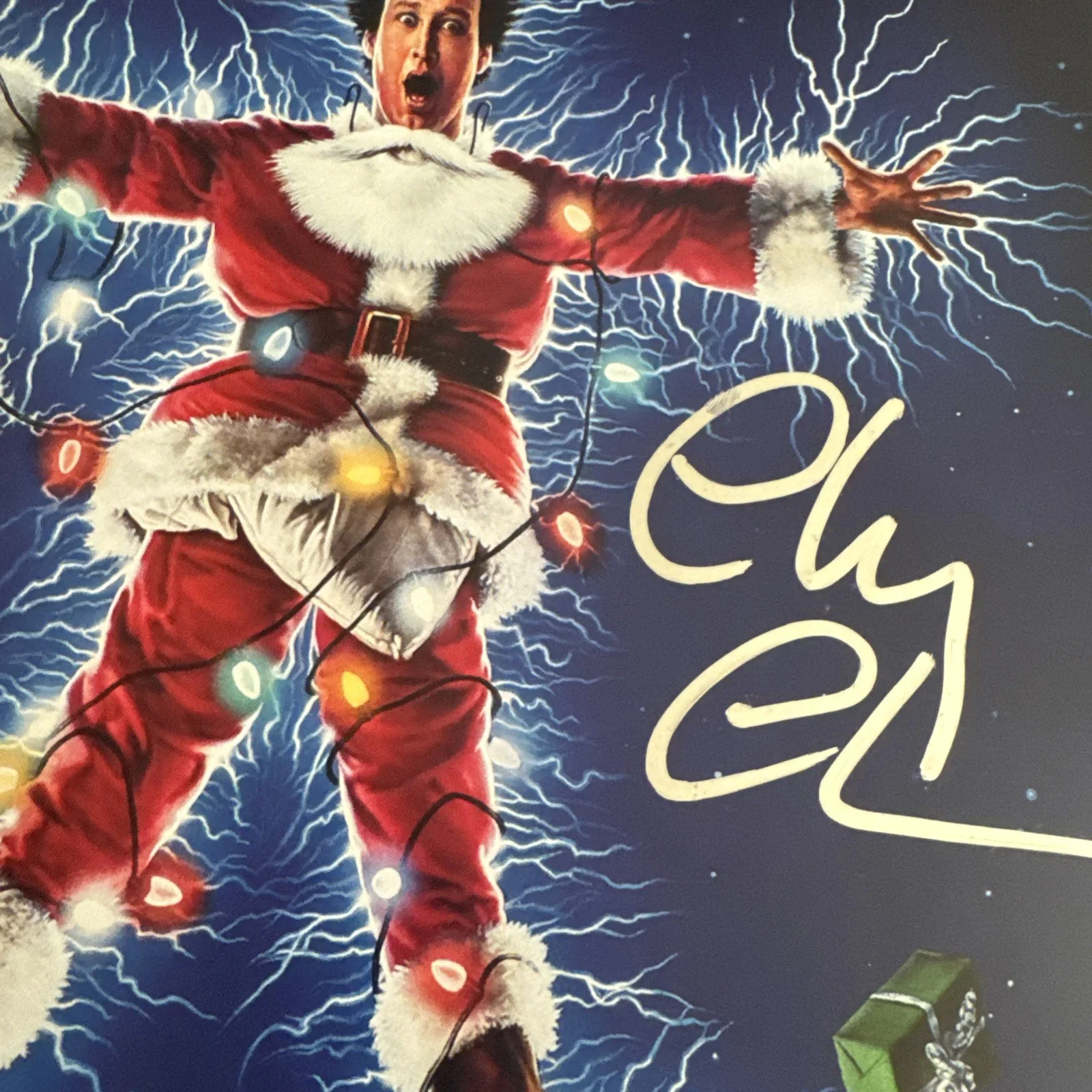 Chevy Chase — Chevy Chase Signed 12X18 Poster Photo Christmas Vacation PSA / DNA COA, image 2
