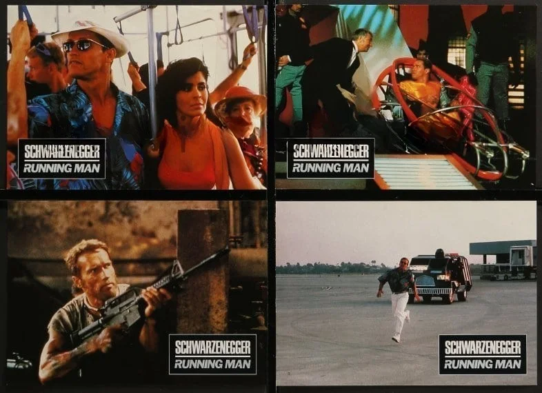RUNNING MAN Original German Film Lobby Cards, изображение 2