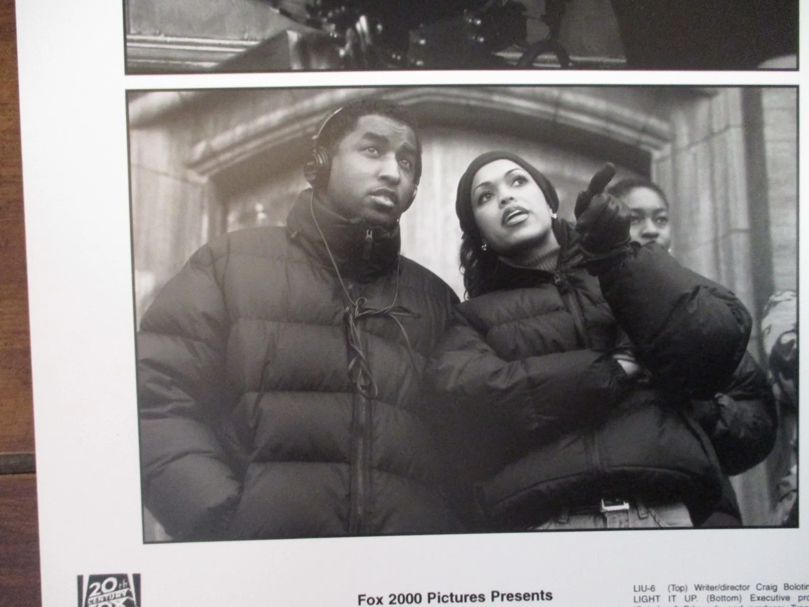 Craig Bolotin/Rosario Dawson/Kenneth Edmonds(LIGHT IT UP)1999 8 x 10 B & W Photo, изображение 2